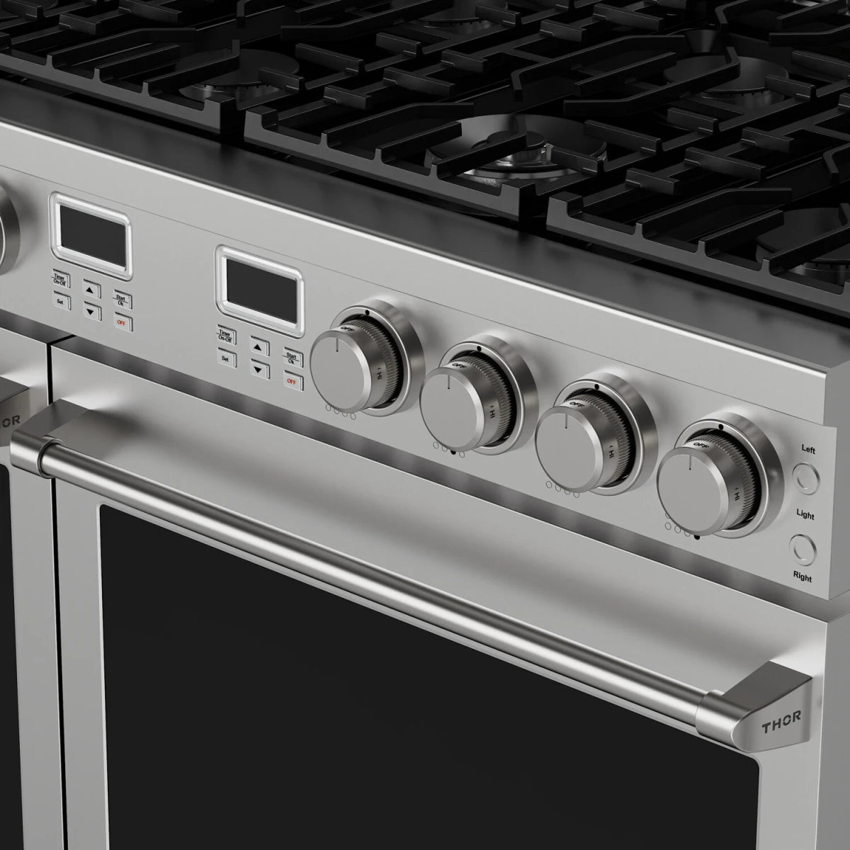 Thor Kitchen 48-Inch Natural Gas Range with 6.8 cu. ft. Convection Oven ARG48