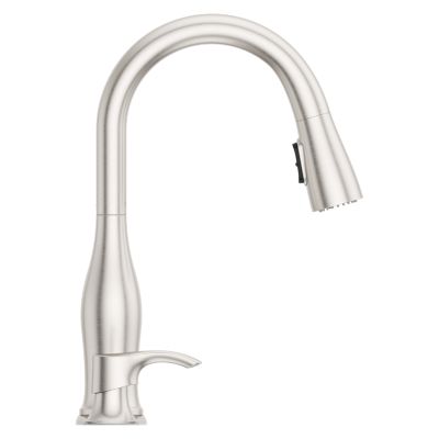Pfister Wray Single-Handle Pull-Down Sprayer Kitchen Faucet with Soap Dispenser, F-529-7WRYGS