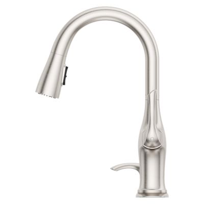 Pfister Wray Single-Handle Pull-Down Sprayer Kitchen Faucet with Soap Dispenser, F-529-7WRYGS
