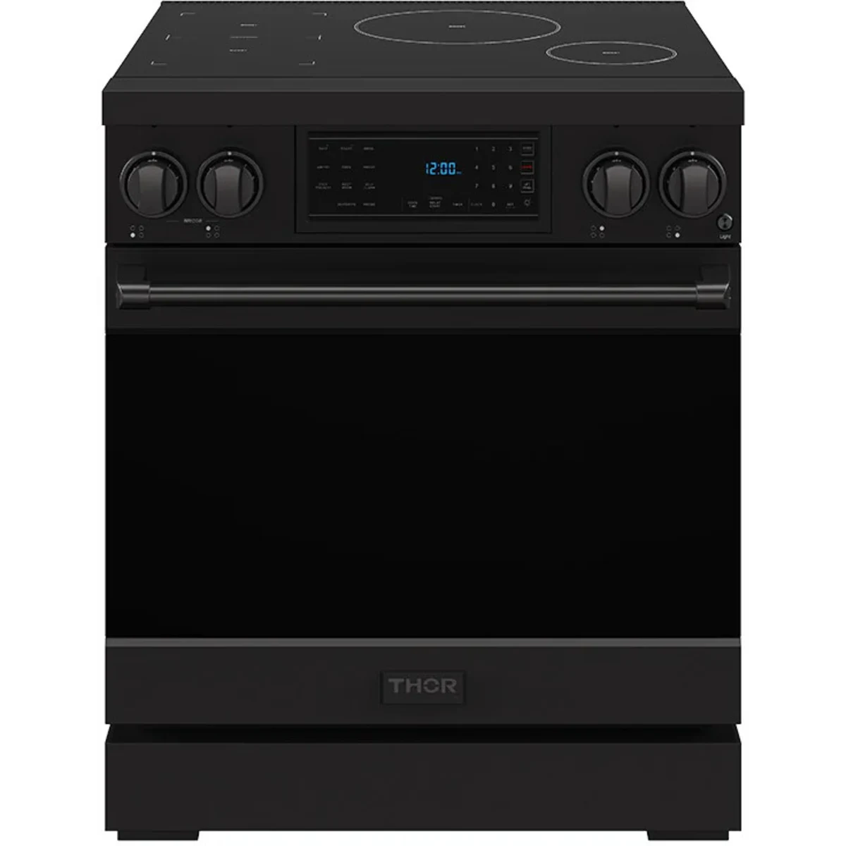 Gordon Ramsay by Thor Kitchen 30-Inch Professional Induction Range with Tilt Panel Touch Control in Black RSI30B