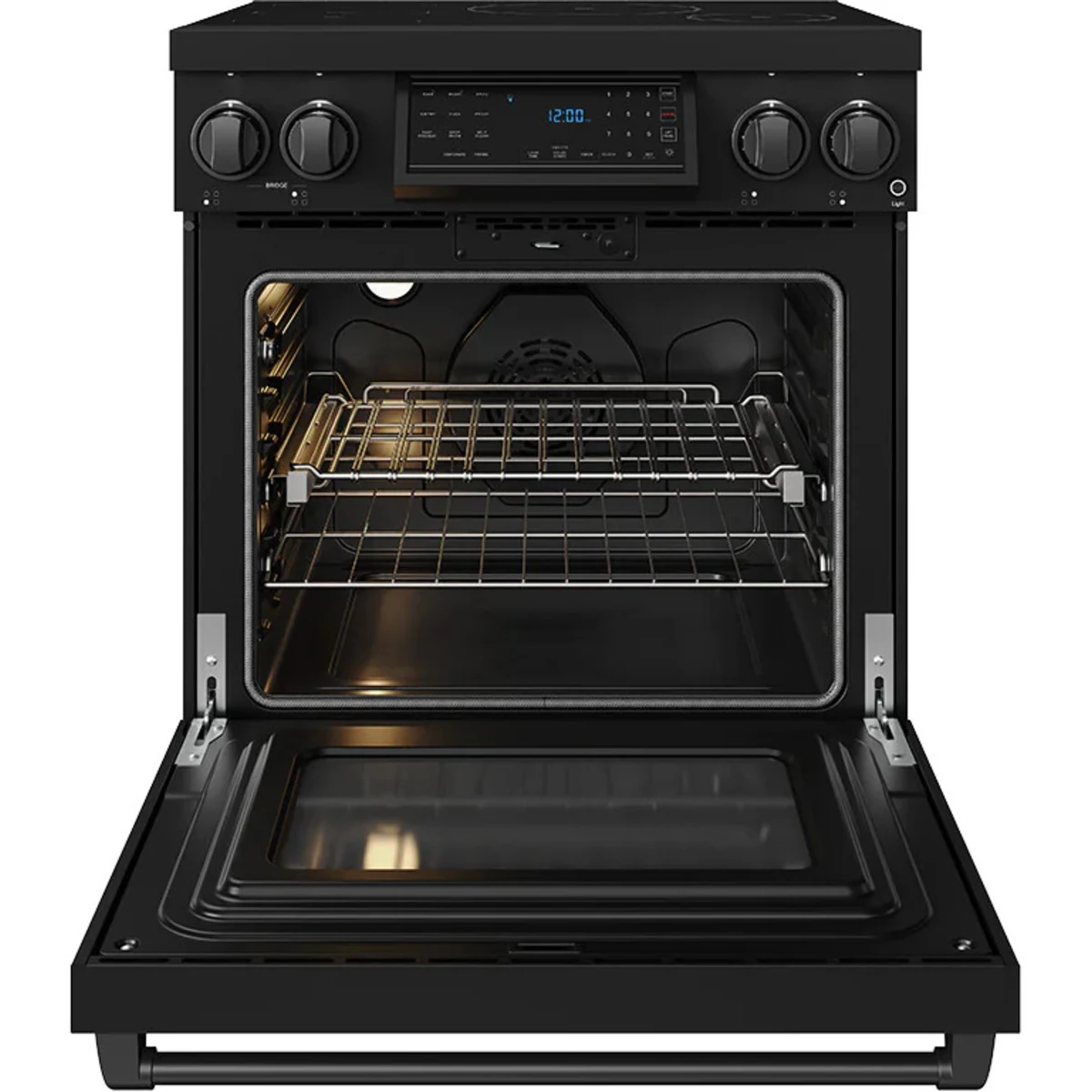 Gordon Ramsay by Thor Kitchen 30-Inch Professional Induction Range with Tilt Panel Touch Control in Black RSI30B