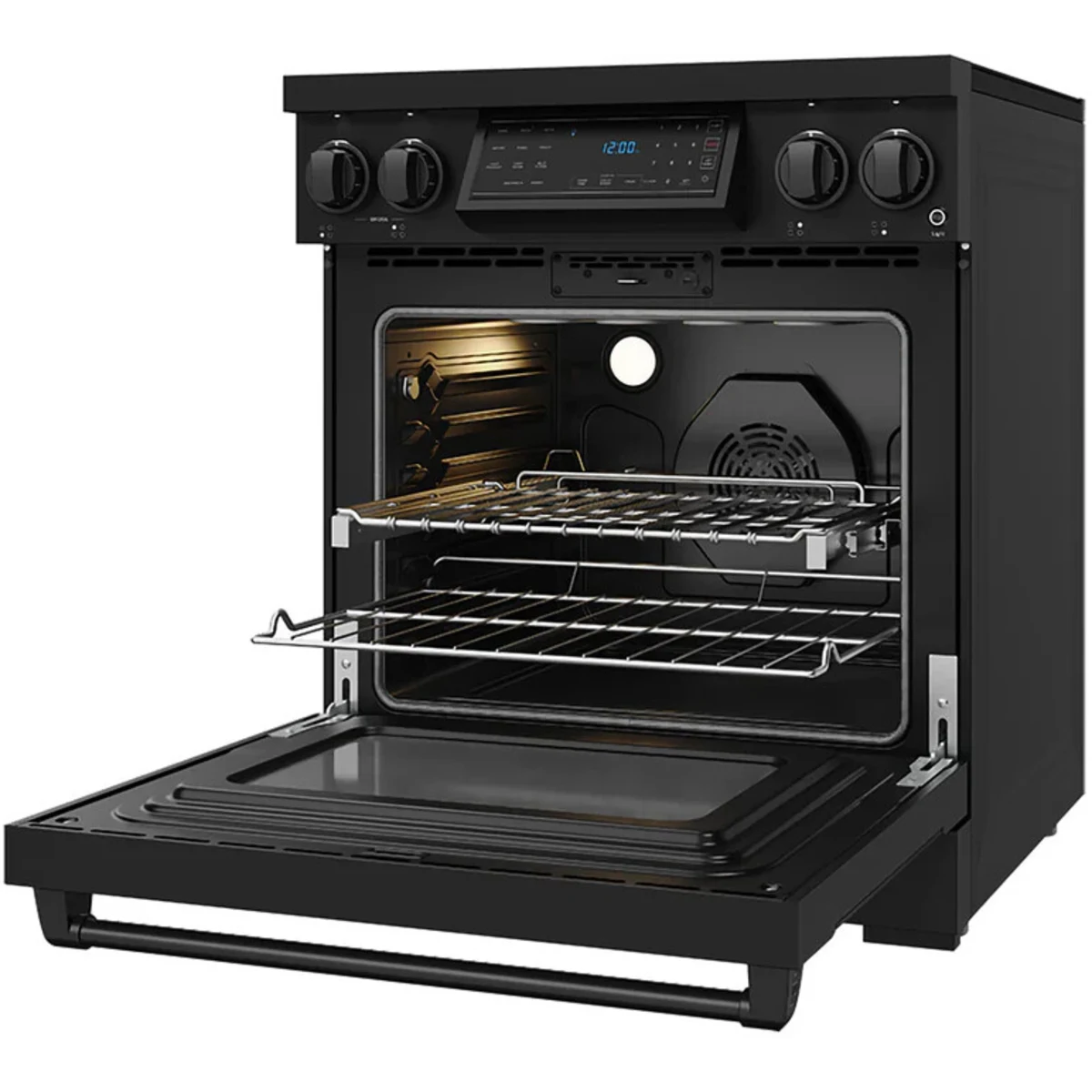 Gordon Ramsay by Thor Kitchen 30-Inch Professional Induction Range with Tilt Panel Touch Control in Black RSI30B