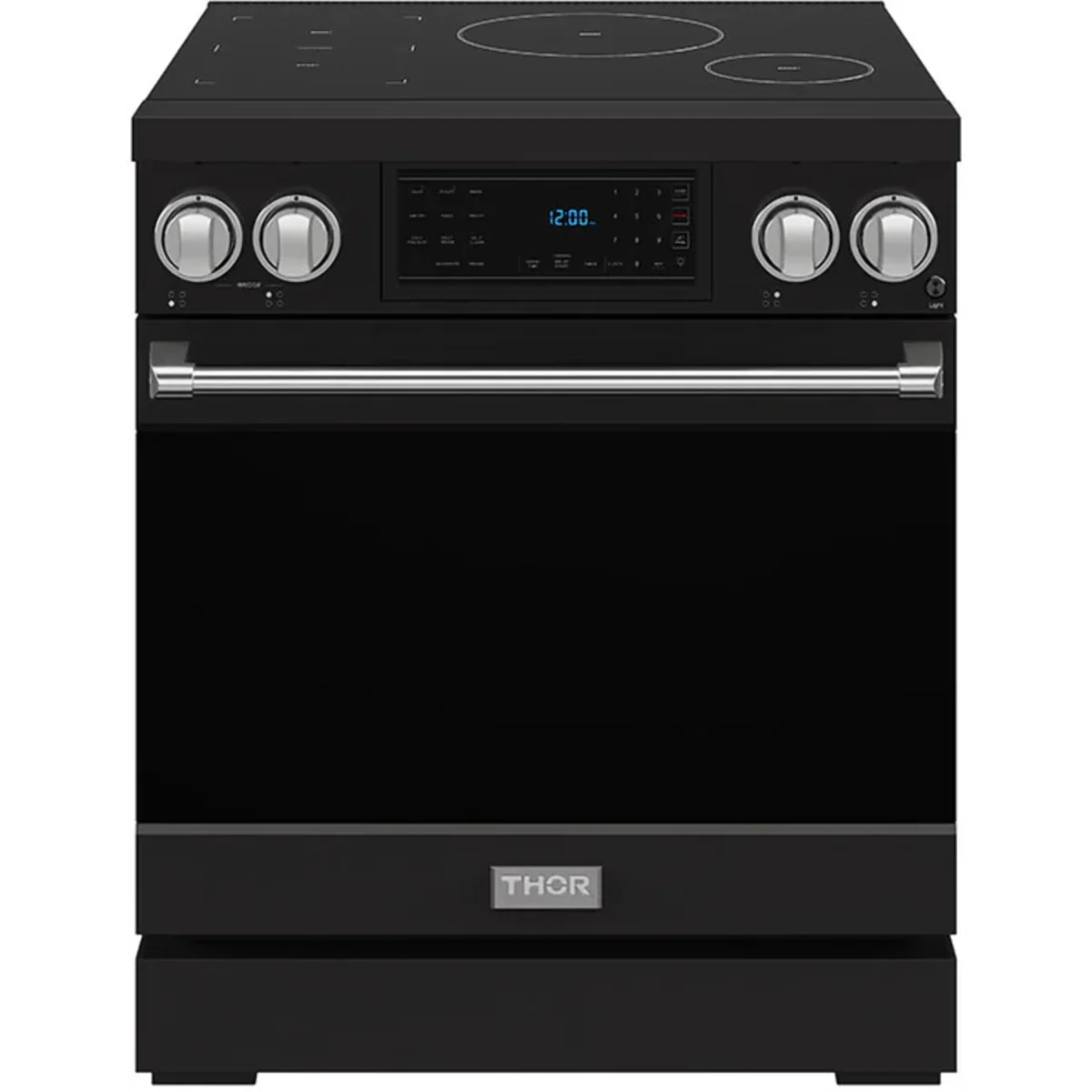 Gordon Ramsay by Thor Kitchen 30-Inch Professional Induction Range with Tilt Panel Touch Control in Black with Stainless Steel Trim RSI30B-SS