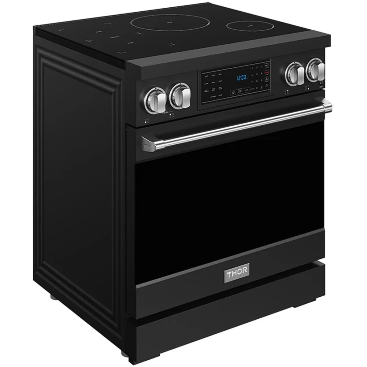 Gordon Ramsay by Thor Kitchen 30-Inch Professional Induction Range with Tilt Panel Touch Control in Black with Stainless Steel Trim RSI30B-SS