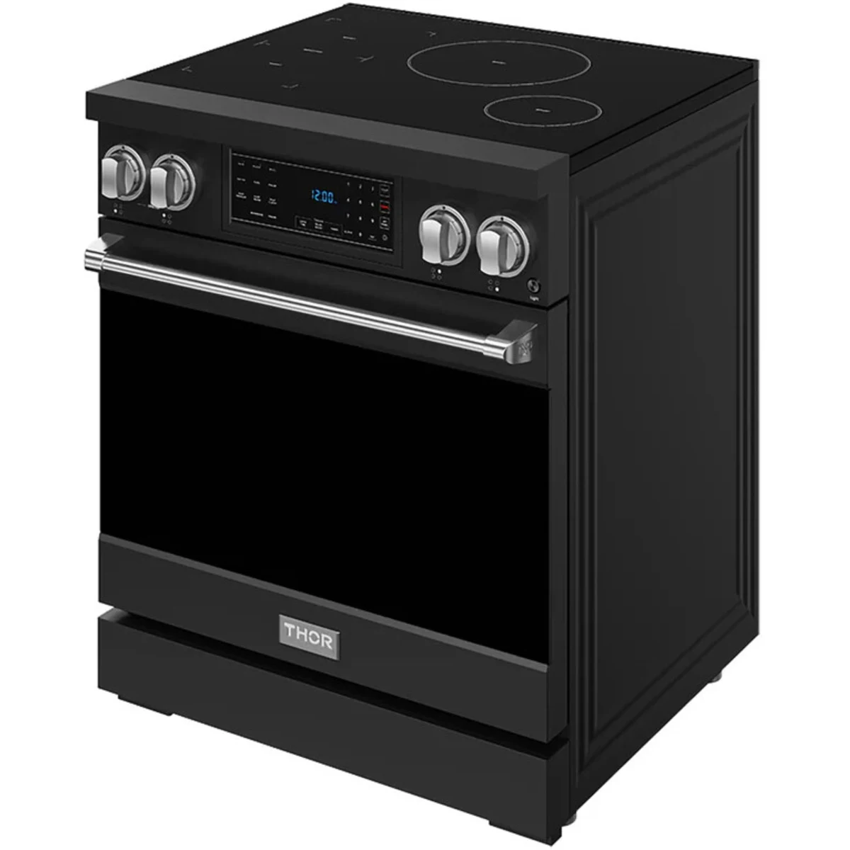 Gordon Ramsay by Thor Kitchen 30-Inch Professional Induction Range with Tilt Panel Touch Control in Black with Stainless Steel Trim RSI30B-SS