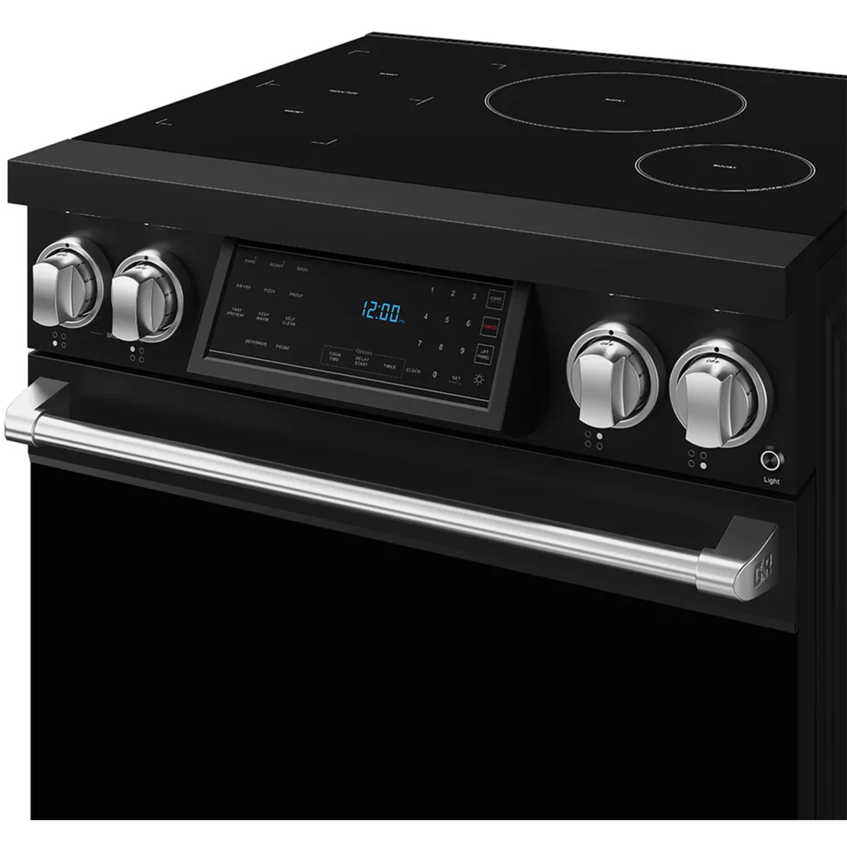 Gordon Ramsay by Thor Kitchen 30-Inch Professional Induction Range with Tilt Panel Touch Control in Black with Stainless Steel Trim RSI30B-SS