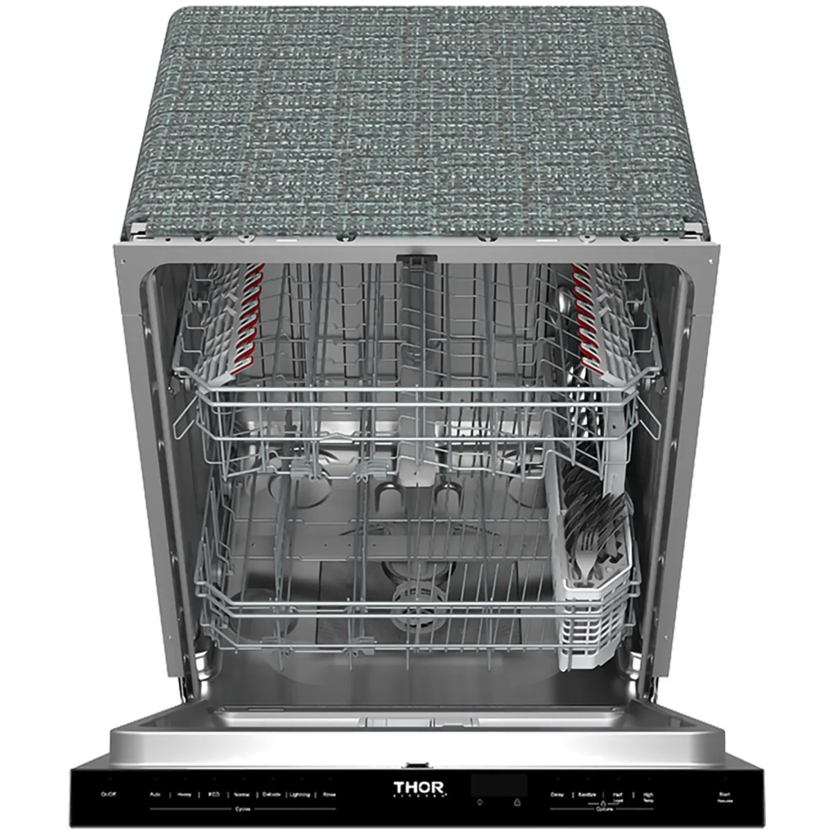 Thor Kitchen 24-Inch Built-In Dishwasher with 7 Cycles and Pocket Handle in Stainless Steel TDW24PT