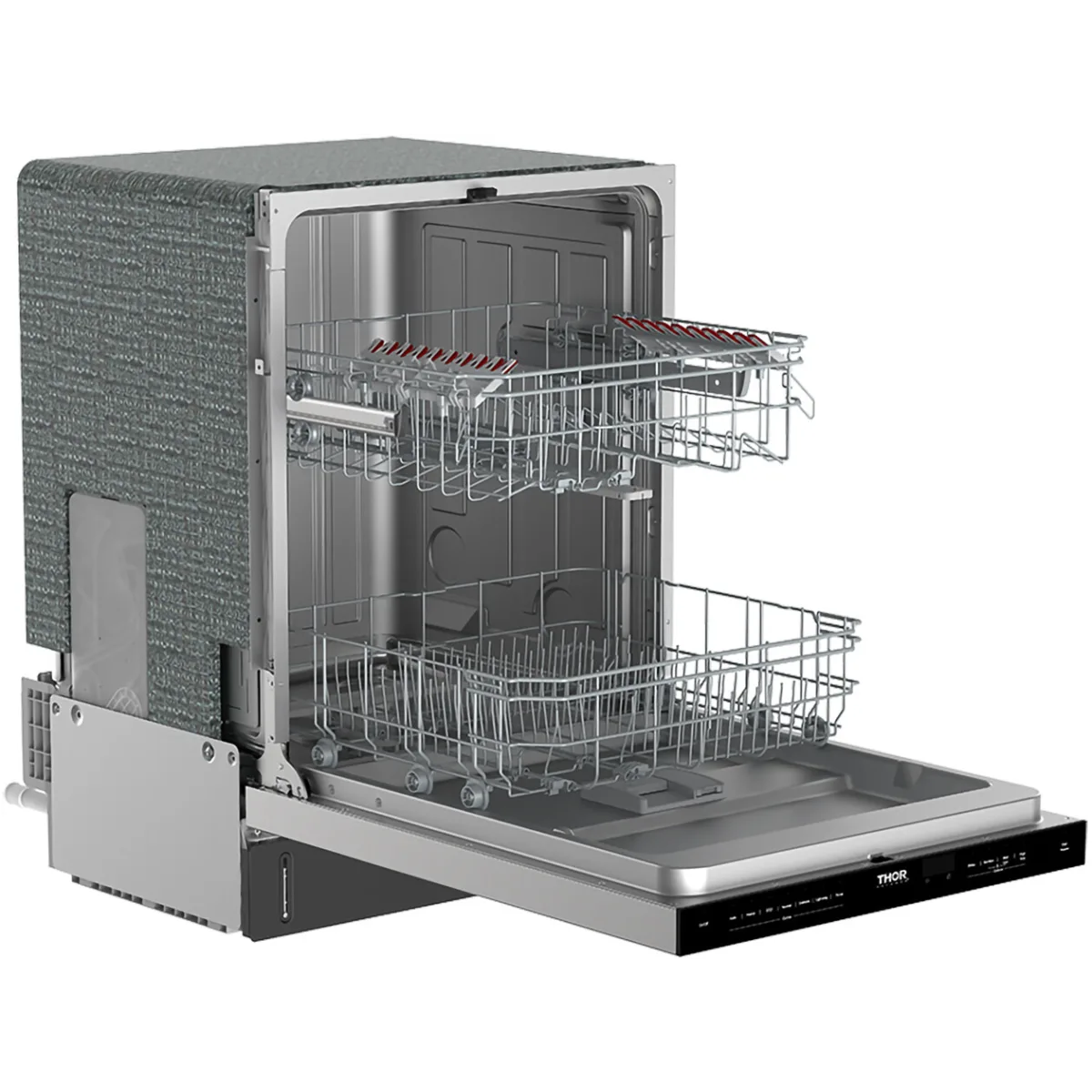 Thor Kitchen 24-Inch Built-In Dishwasher with 7 Cycles and Pocket Handle in Stainless Steel TDW24PT