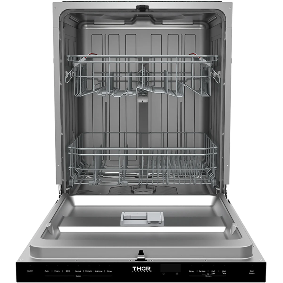 Thor Kitchen 24-Inch Built-In Dishwasher with 7 Cycles and Pocket Handle in Black TDW24PTB