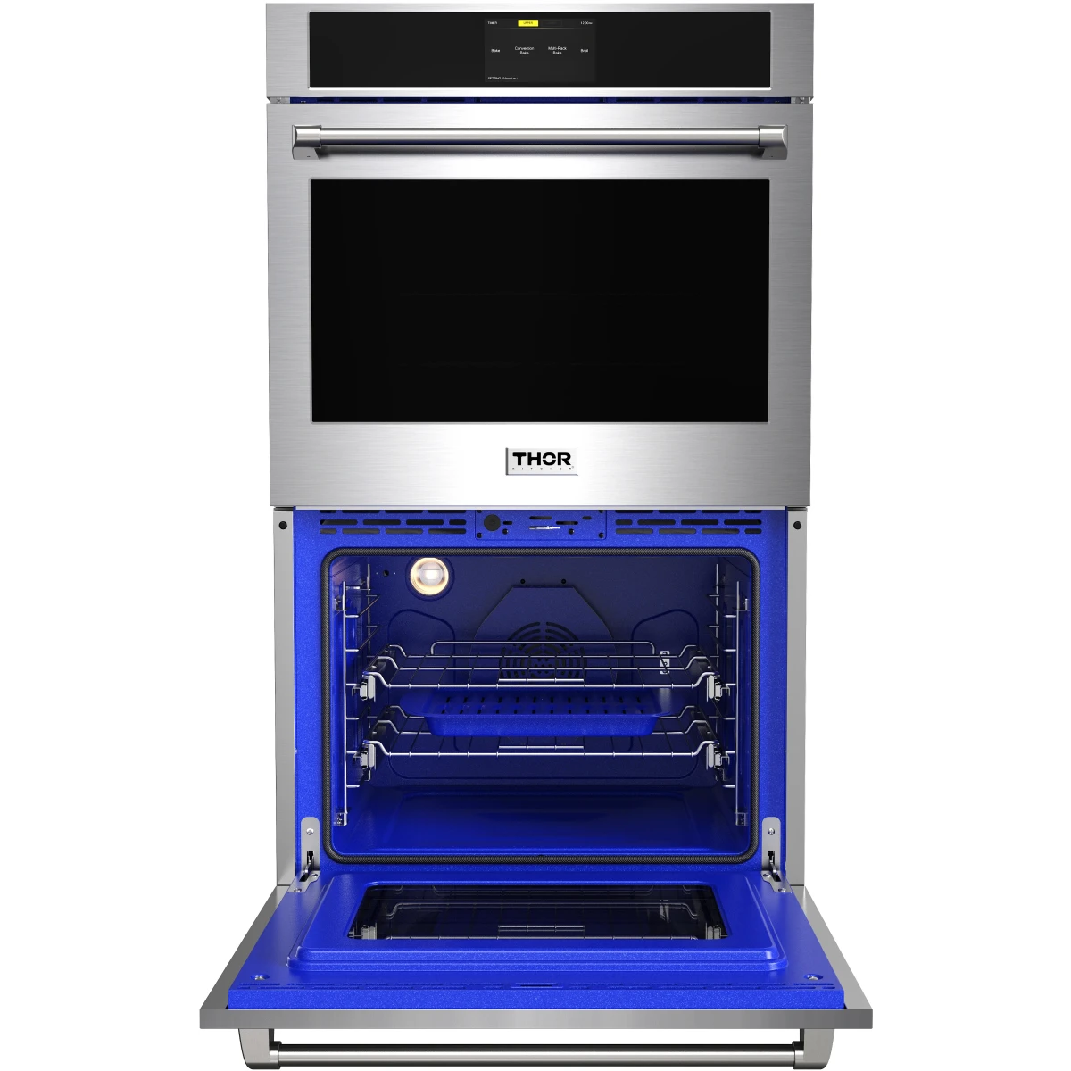 Thor Kitchen 30-Inch Professional Double Wall Oven with Air Fry and Self-Clean in Stainless Steel TEW30ED