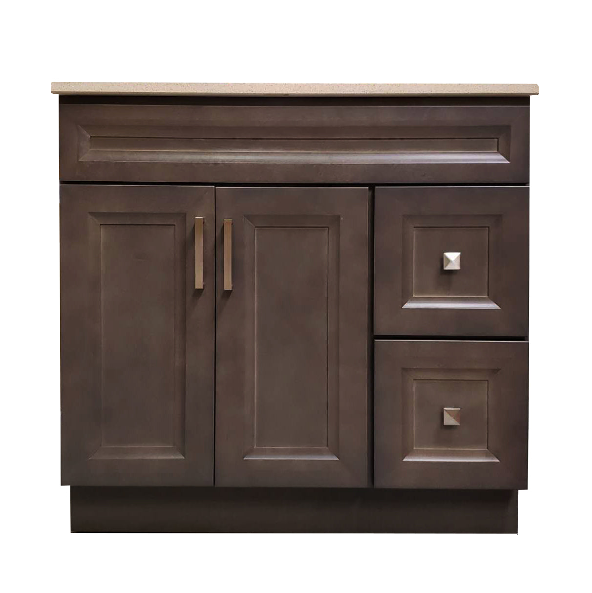 Crown VSB K10 Solid Wood Bathroom Vanity with Quartz Top & Sink - RenoShop