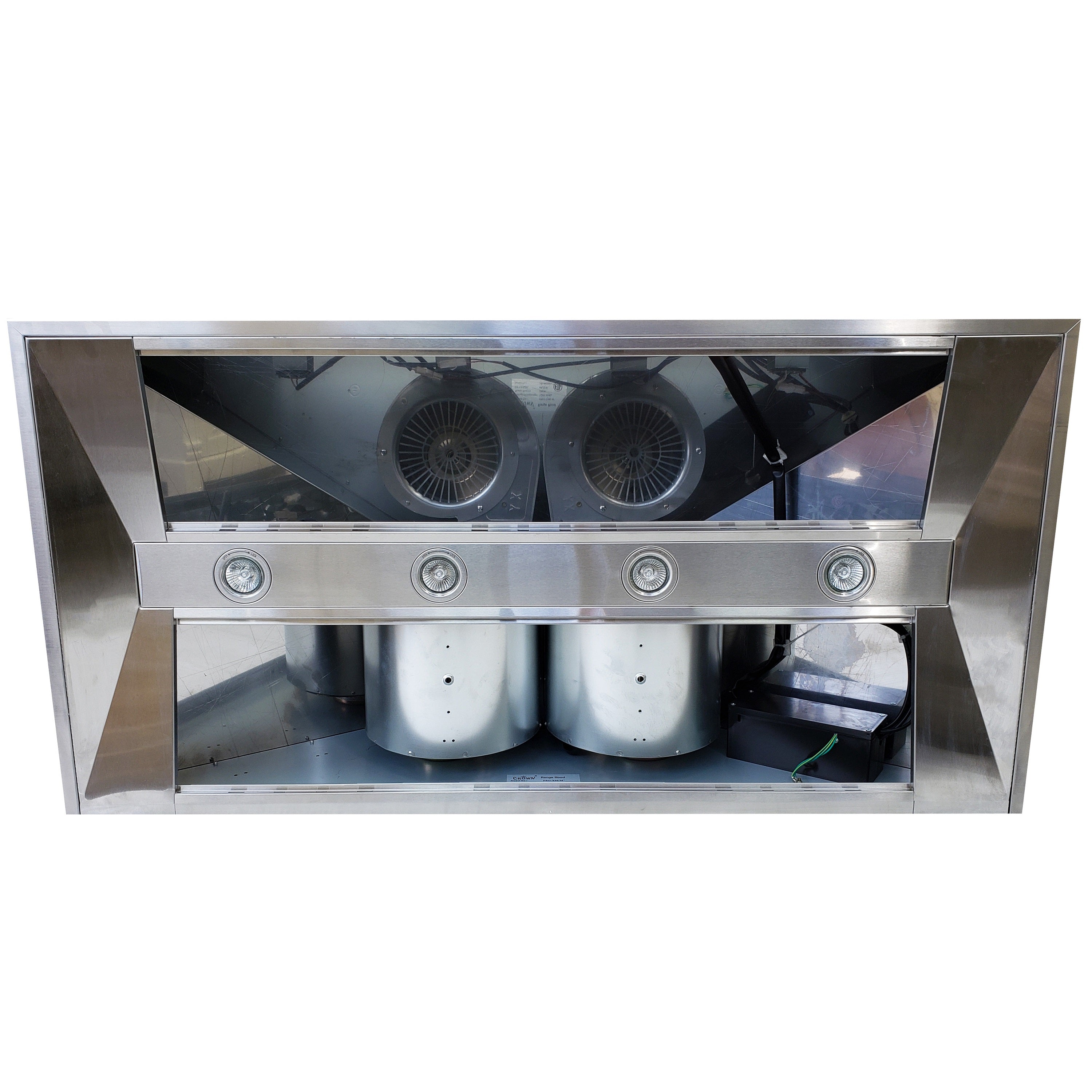 Crown PRO-X06/48 Professional 48" Stainless Steel Silver Wall Mount Range Hood - RenoShop