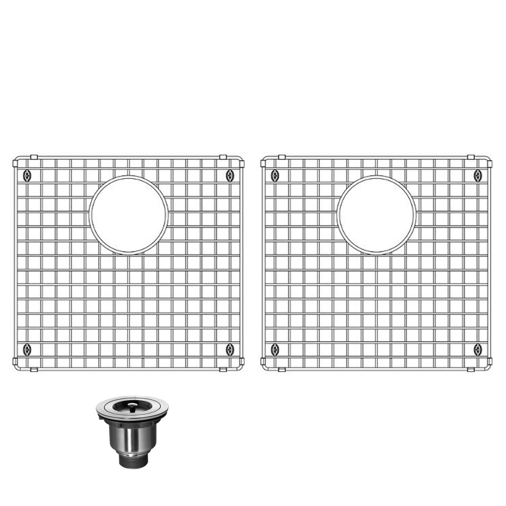 RFD 3218A-R6 Stainless Steel Double Undermount Kitchen Sink - RenoShop