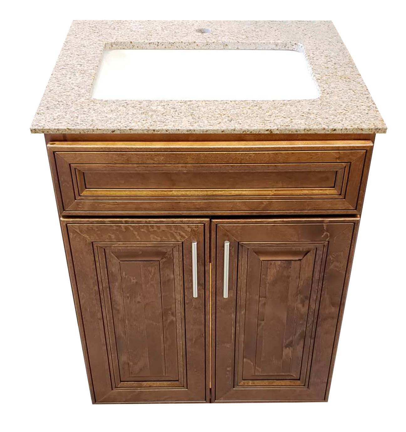 Crown VSB K08 Solid Wood Bathroom Vanity with Quartz Top & Sink - RenoShop