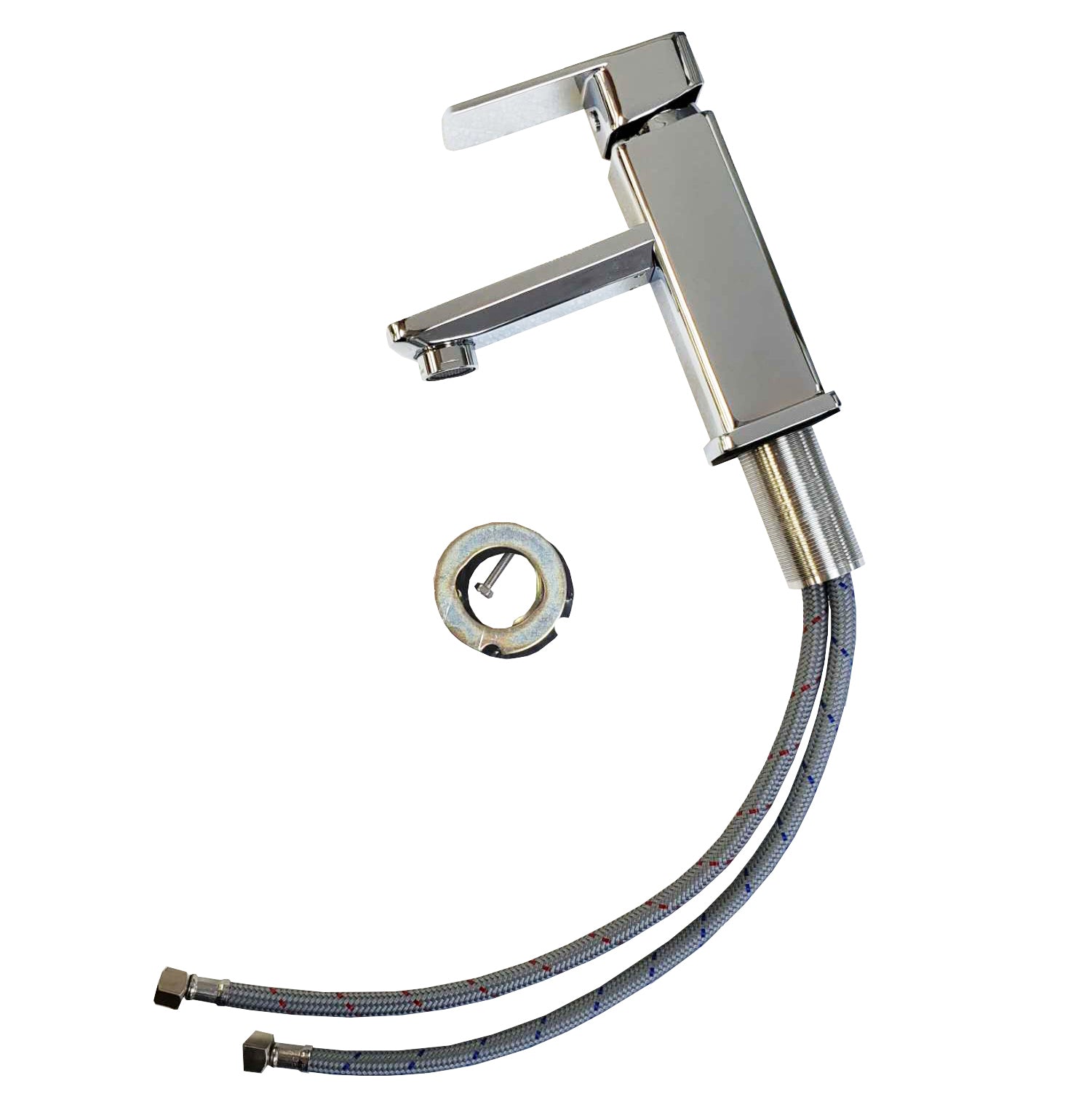 Crown PC-101 Polished Chrome Modern Style Bathroom Faucet - RenoShop