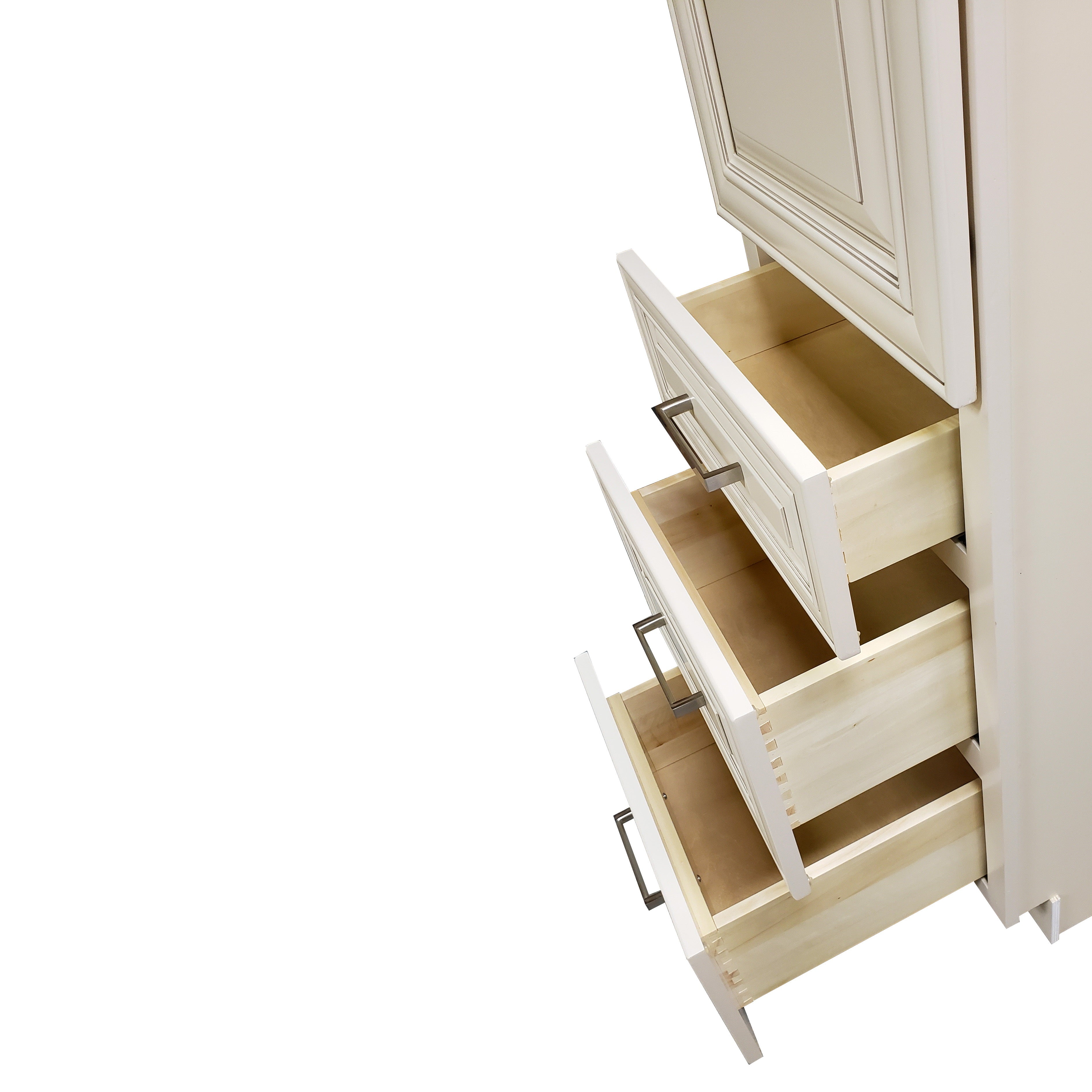 Crown LC188421 18 Inch Solid Wood Bathroom Linen Tower - RenoShop