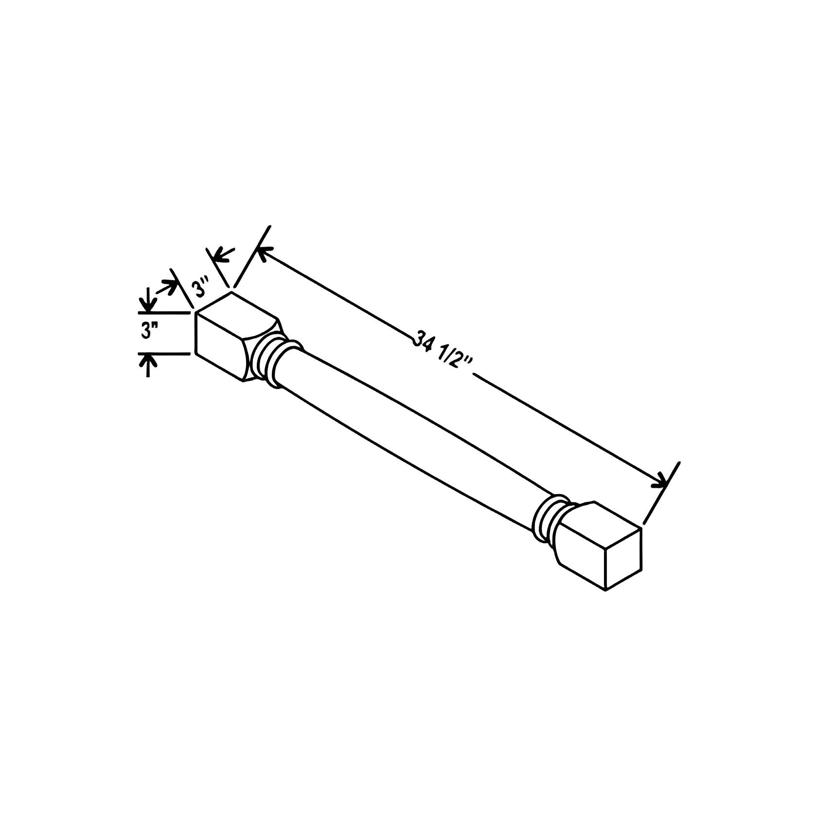 CLDL White Shaker Classic Decorative Leg - RenoShop