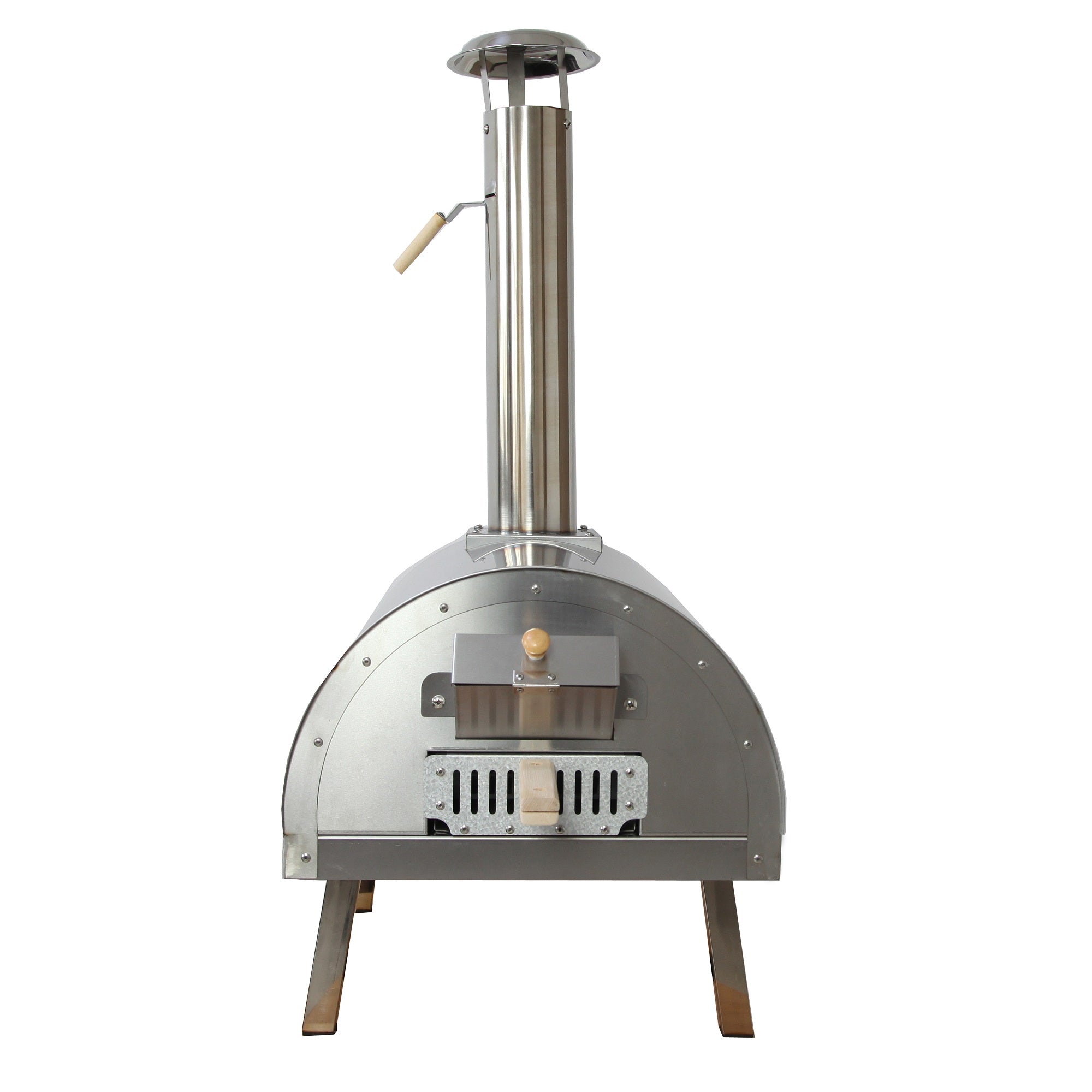 Crown stainless steel wood burning BBQ outdoor pizza oven w/Accessories 86002 Canada - RenoShop