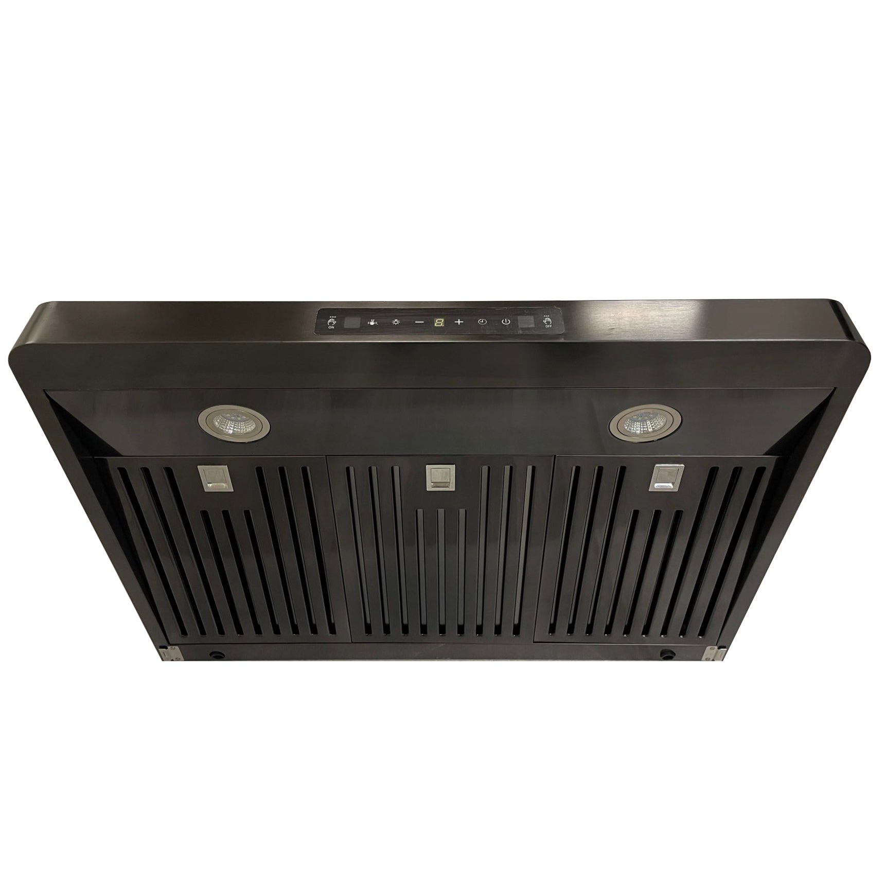 30" 850 CFM Black Stainless Steel Gesture Control Wall Mount Range Hood