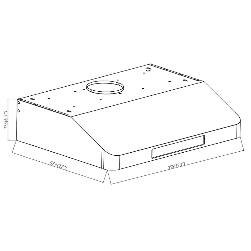 30" 800 CFM Black Stainless Steel Gesture Control Under Mount Range Hood PRO-BF15BS - RenoShop