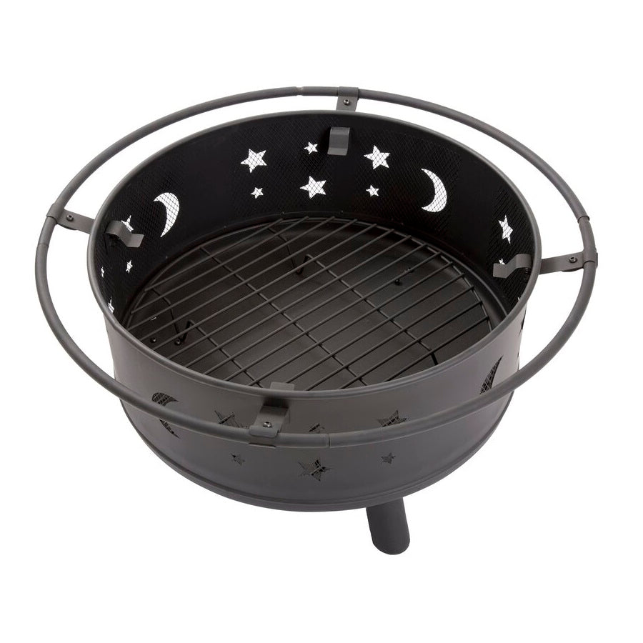 Crown Fire pit, Steel Outdoor BBQ Wood Burning