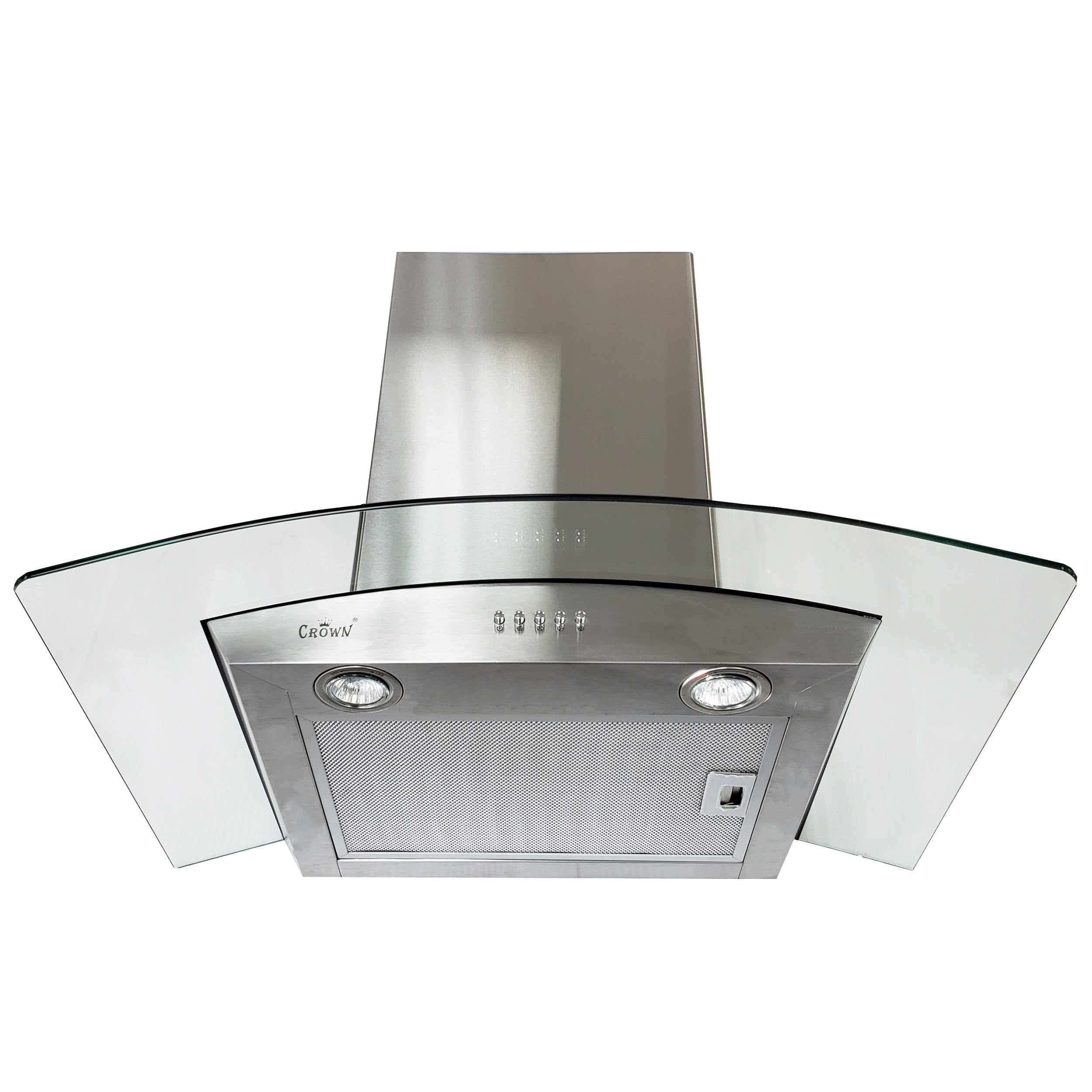 Crown EURO-D01/30 Euro Style 30" Stainless Steel Silver Wall Mount Range Hood - RenoShop