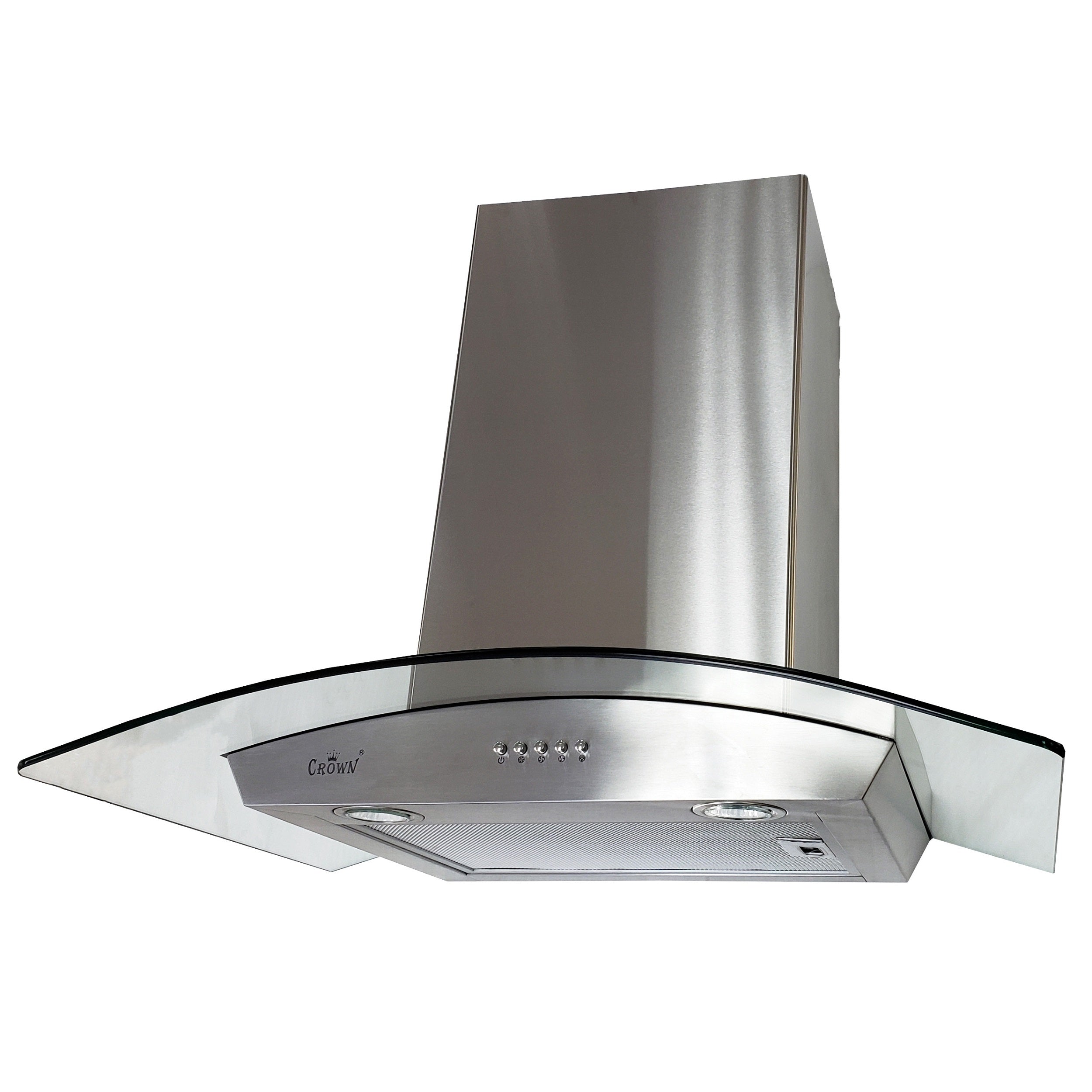 Crown EURO-D01/36 Euro Style 36" Stainless Steel Silver Wall Mount Range Hood - RenoShop