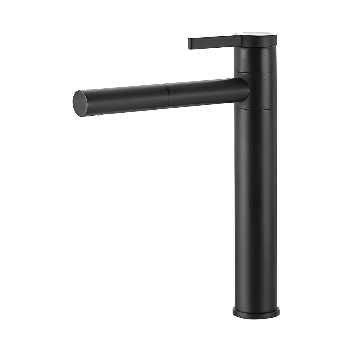 Matte Black Bathroom Pull Out High Faucet HT8183HG - RenoShop