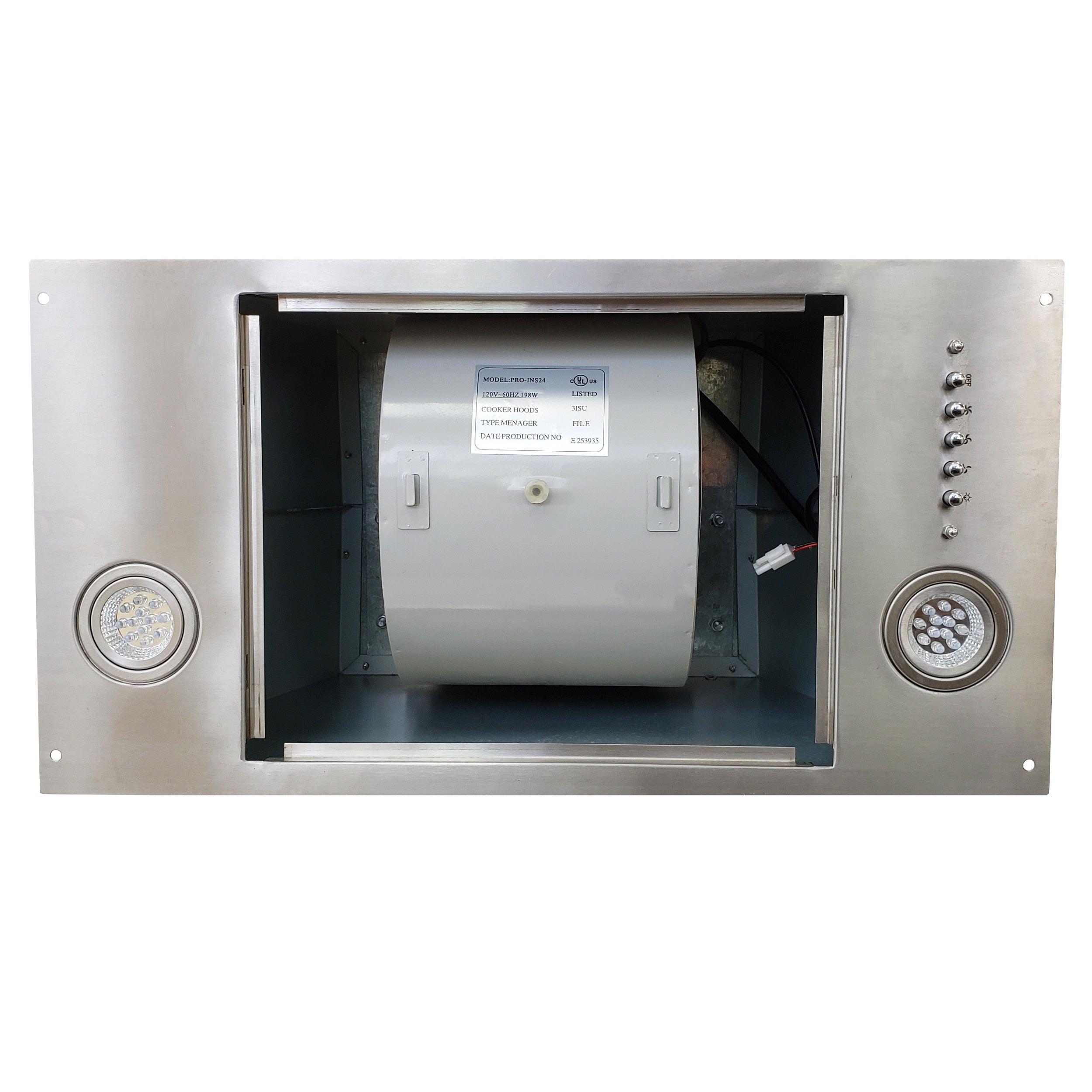 Crown PRO-INS24 24 Inch Professional Insert Range Hood - RenoShop
