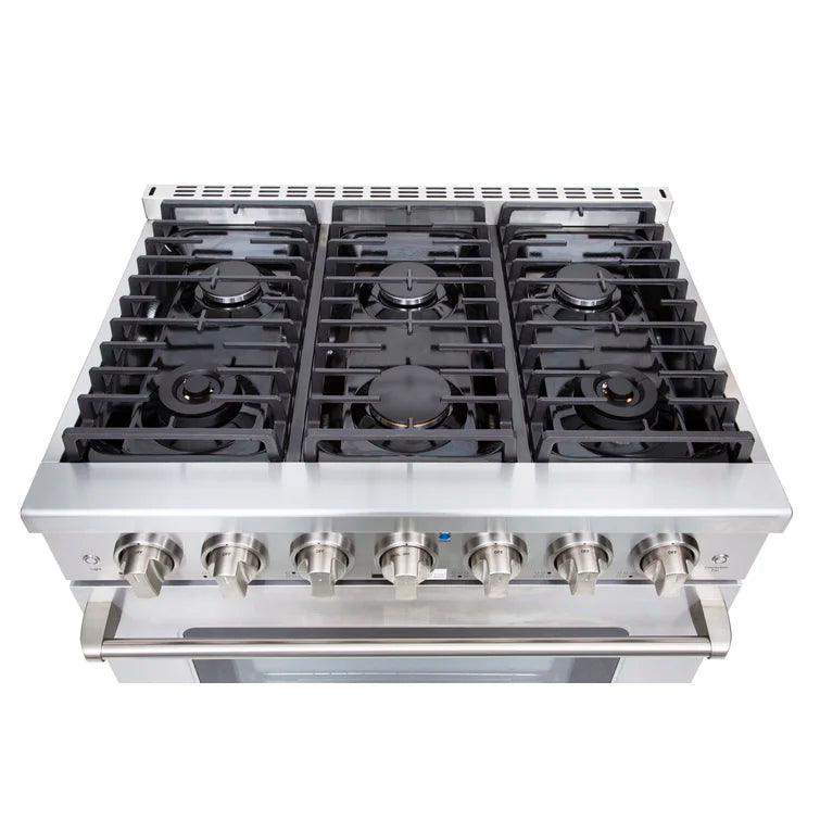 Lycan 36 Inch Professional Gas Range AKG3620 --- open box  like new - RenoShop