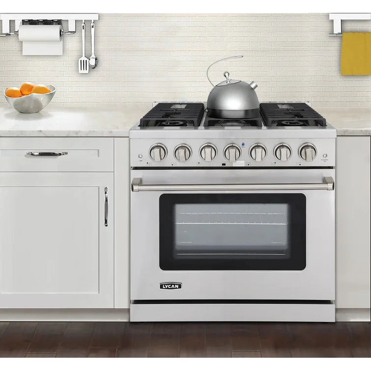 Lycan 36 Inch Professional Gas Range AKG3620 --- open box  like new - RenoShop