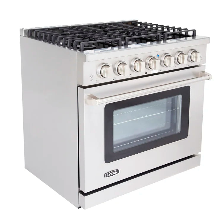 Lycan 36 Inch Professional Gas Range AKG3620 --- open box  like new - RenoShop