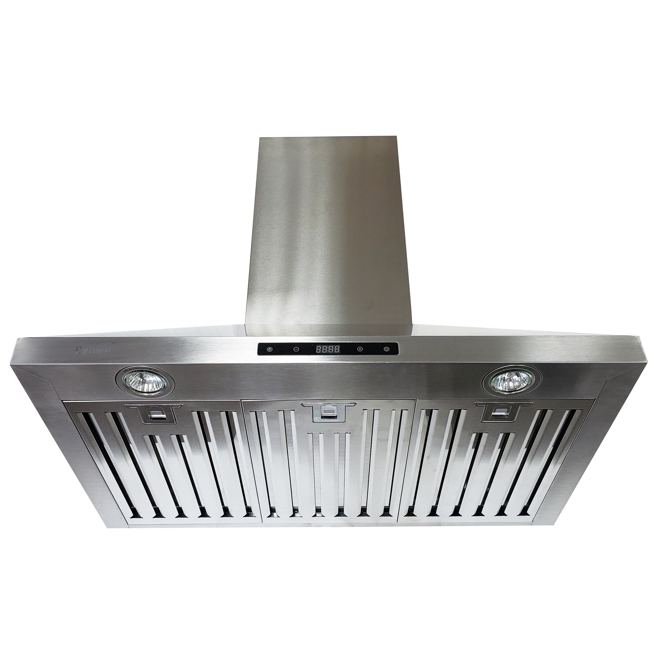 Crown PRO-B03/I/36 Professional 36" Stainless Steel Silver Island Mount Range Hood - RenoShop