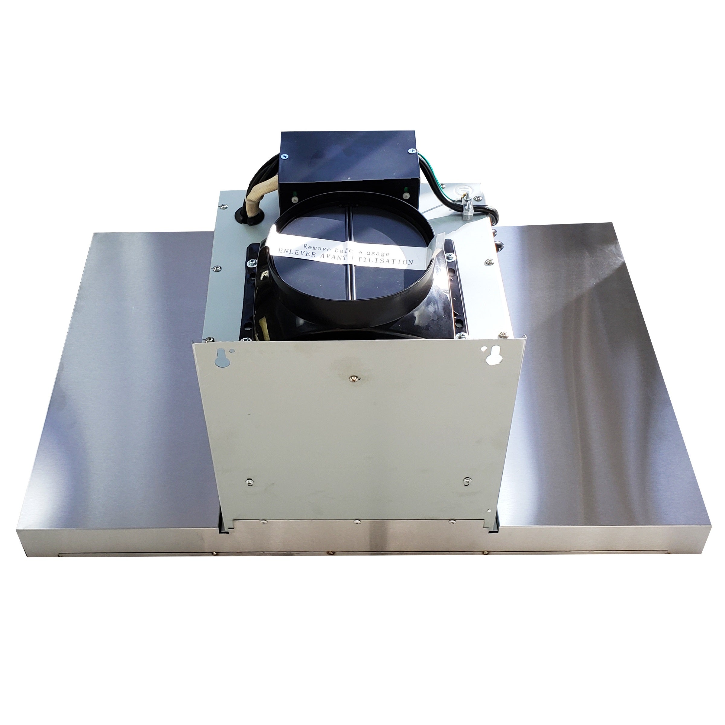 Crown PRO-Z01/I/36 Professional 36" Stainless Steel Silver Island Mount Range Hood - RenoShop