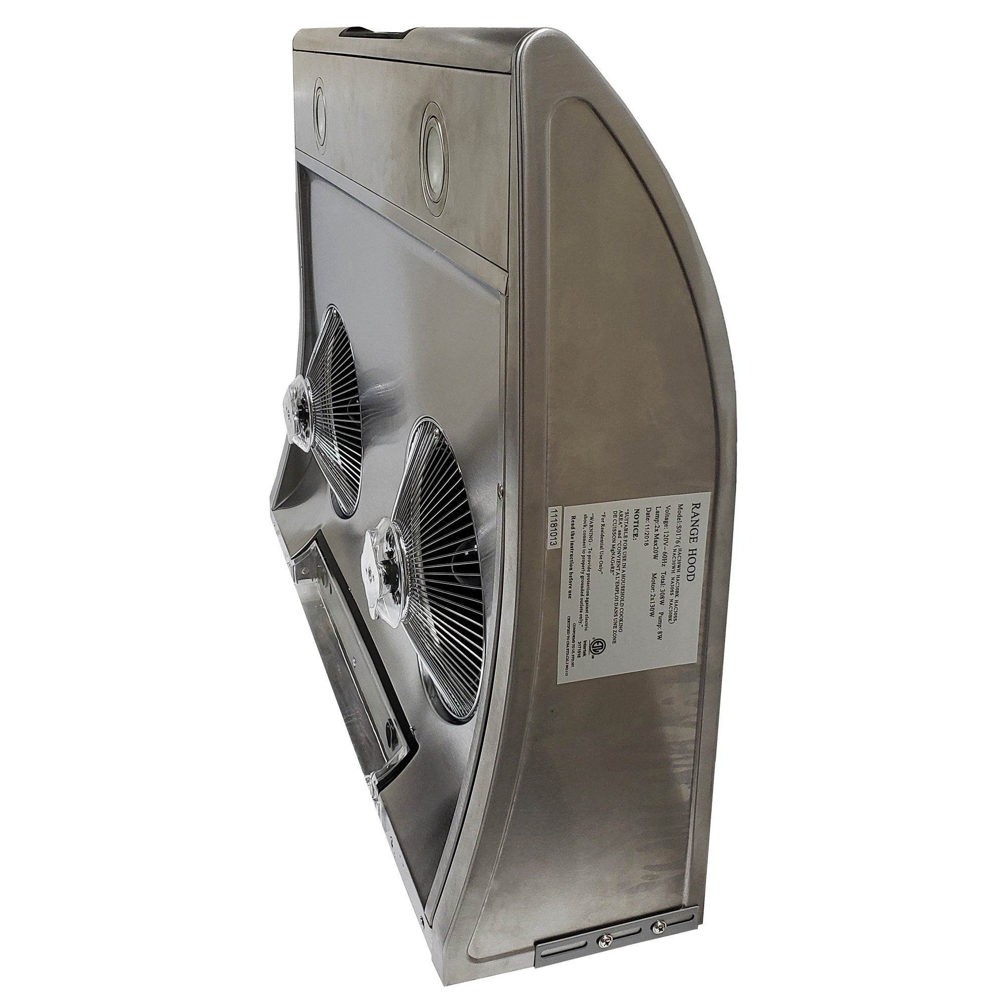 Crown AFG-HAC/SS Auto Clean Stainless Steel Under Cabinet Range Hood 30 Inches - RenoShop