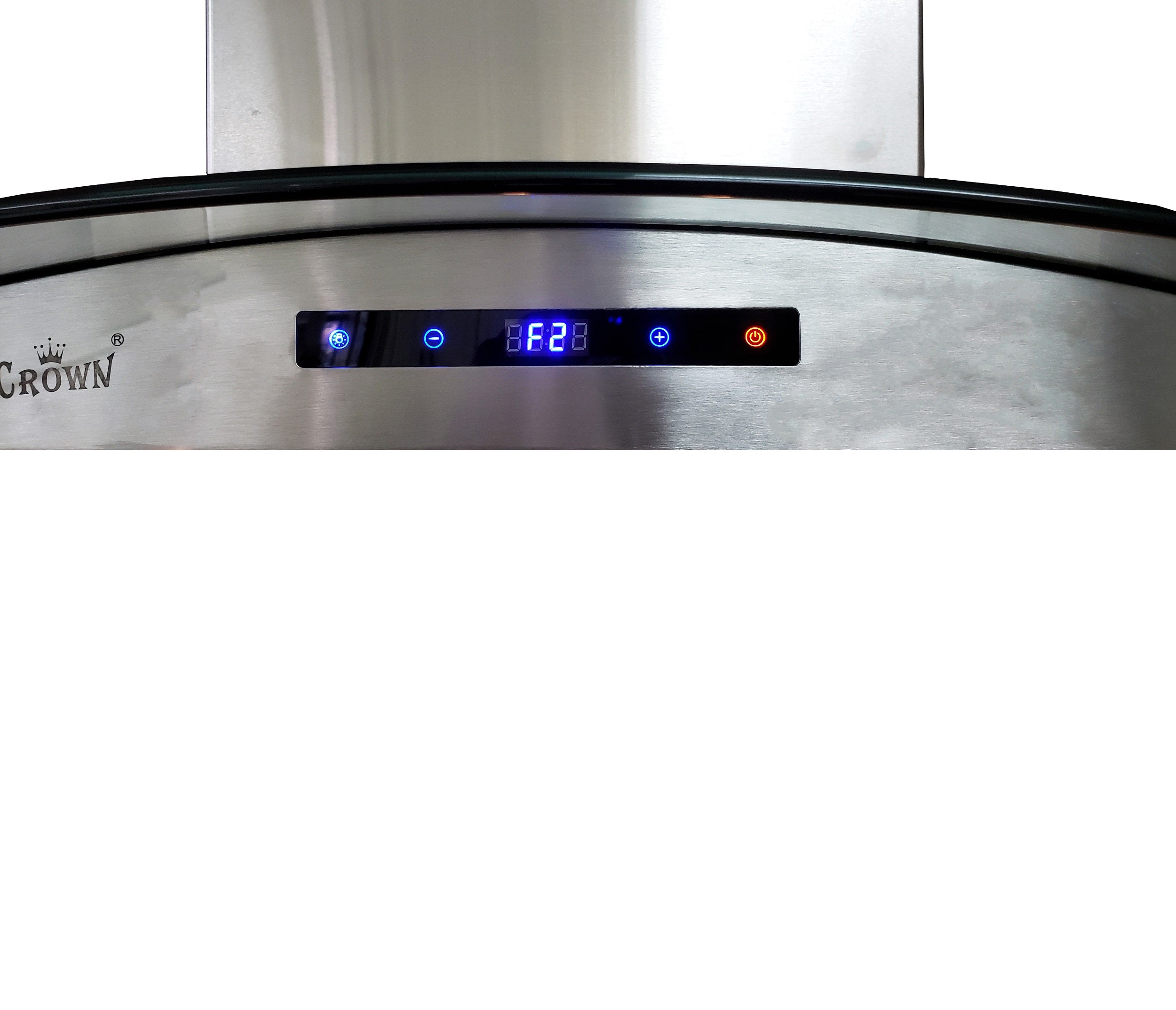 Crown PRO-D01/I/30 Professional 30" Stainless Steel Silver Island Mount Range Hood - RenoShop