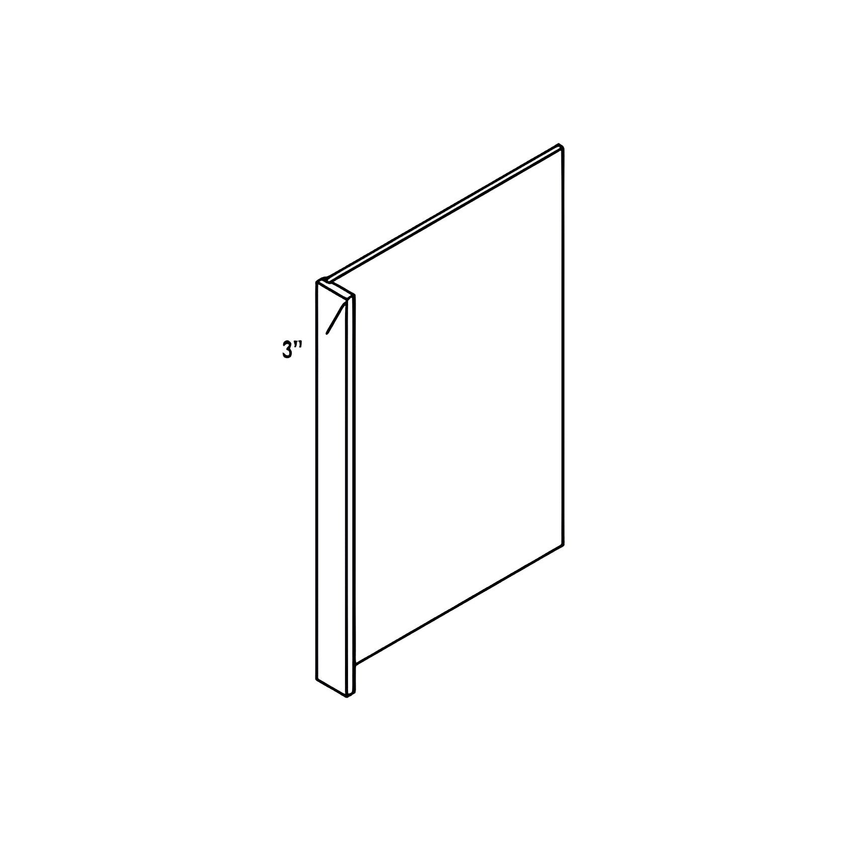 DWR3 Grey Shaker Dishwasher Return Panel - RenoShop