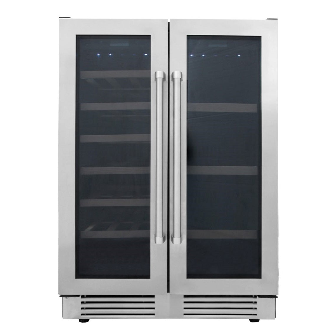 Thor Kitchen TBC2401DI 24 Inch Under Counter French Door Dual Zone Wine Cooler - RenoShop