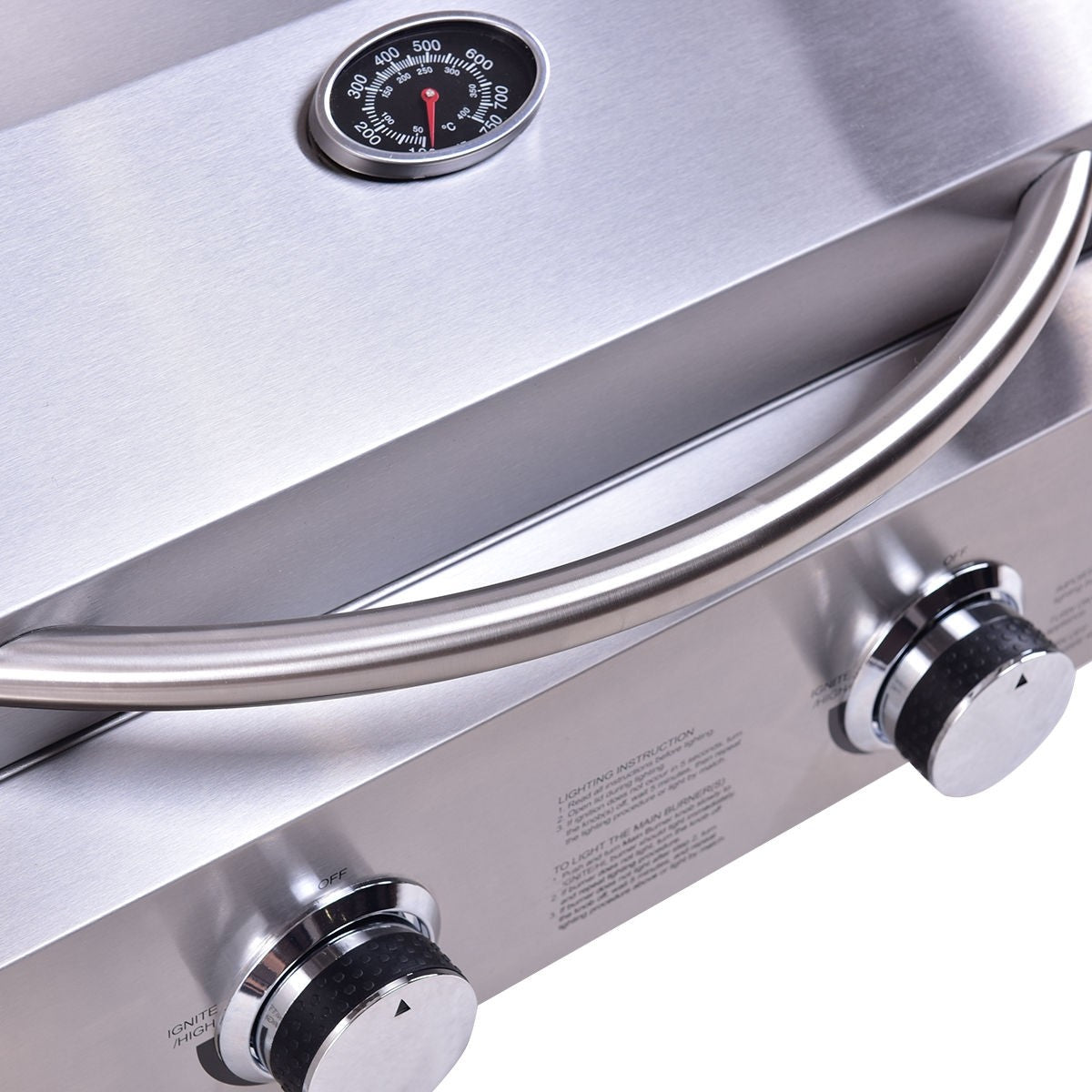 THOR Kitchen HGG2012U Two Burner 20000 BTUs Portable BBQ Grill with Propane - RenoShop