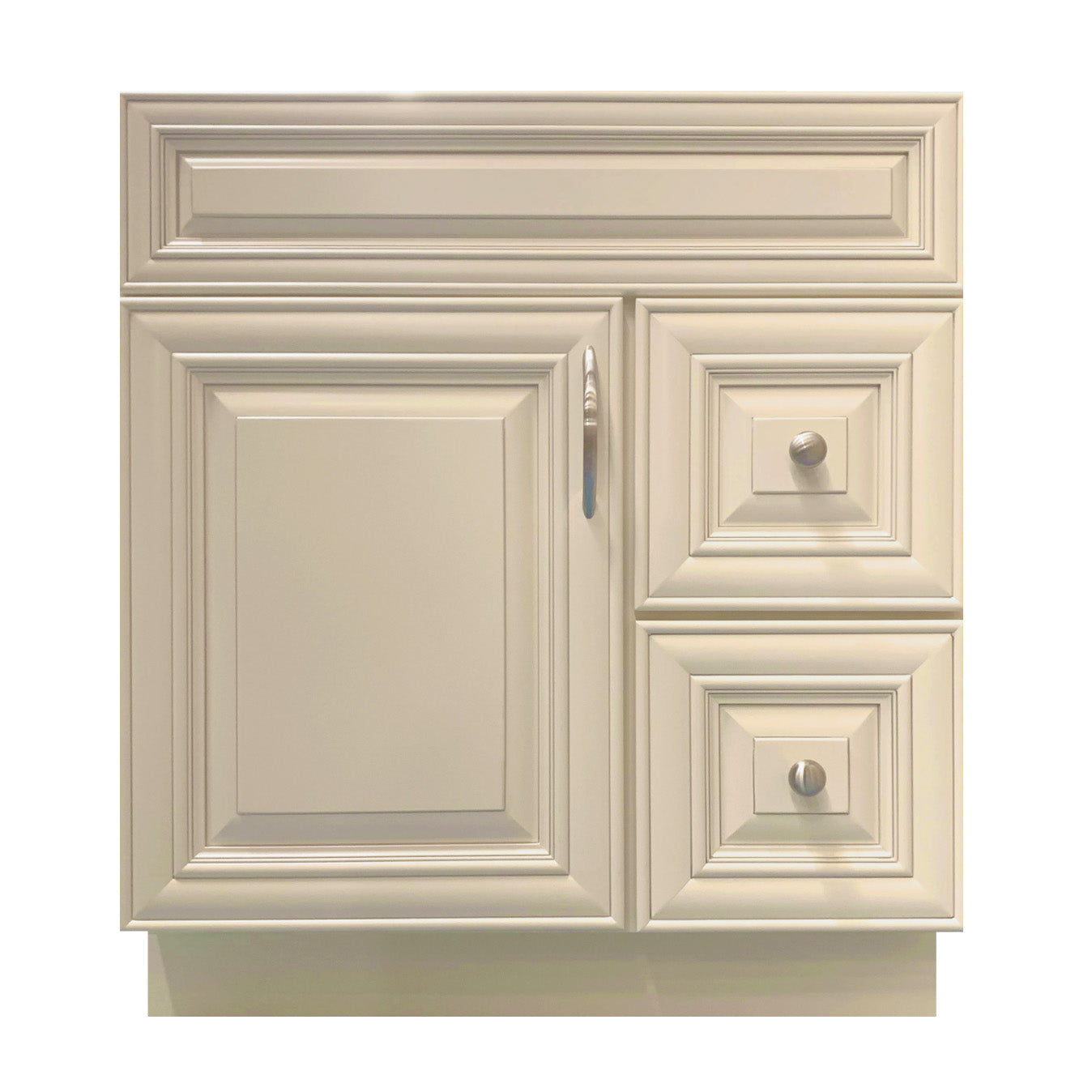 Crown VSD30R 30" Solid Wood Bathroom Vanity with Quartz Top & Sink - RenoShop