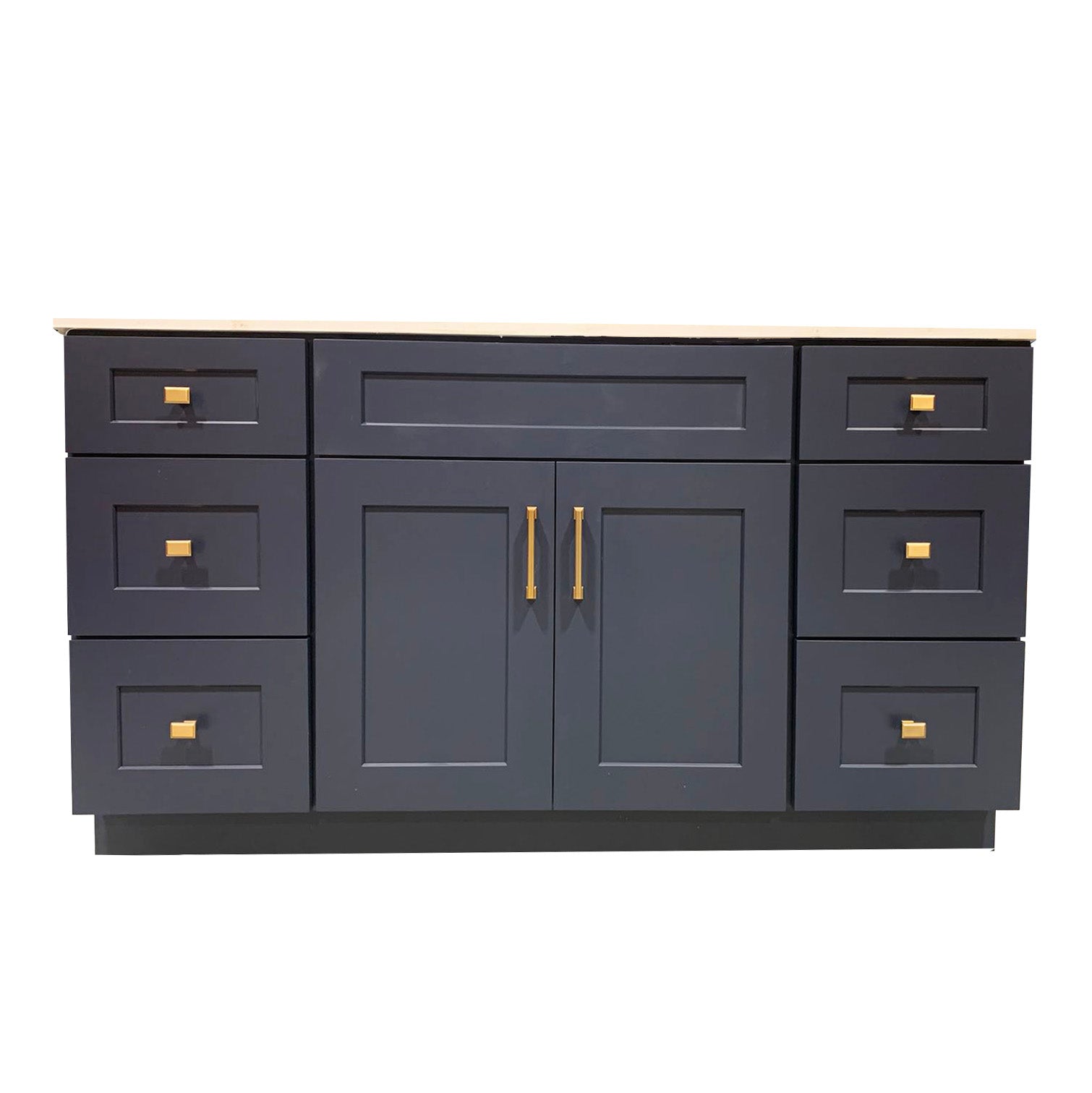 Navy Blue 48 inch Solid Wood Bathroom Vanity Cabinet Only VSD48 - RenoShop