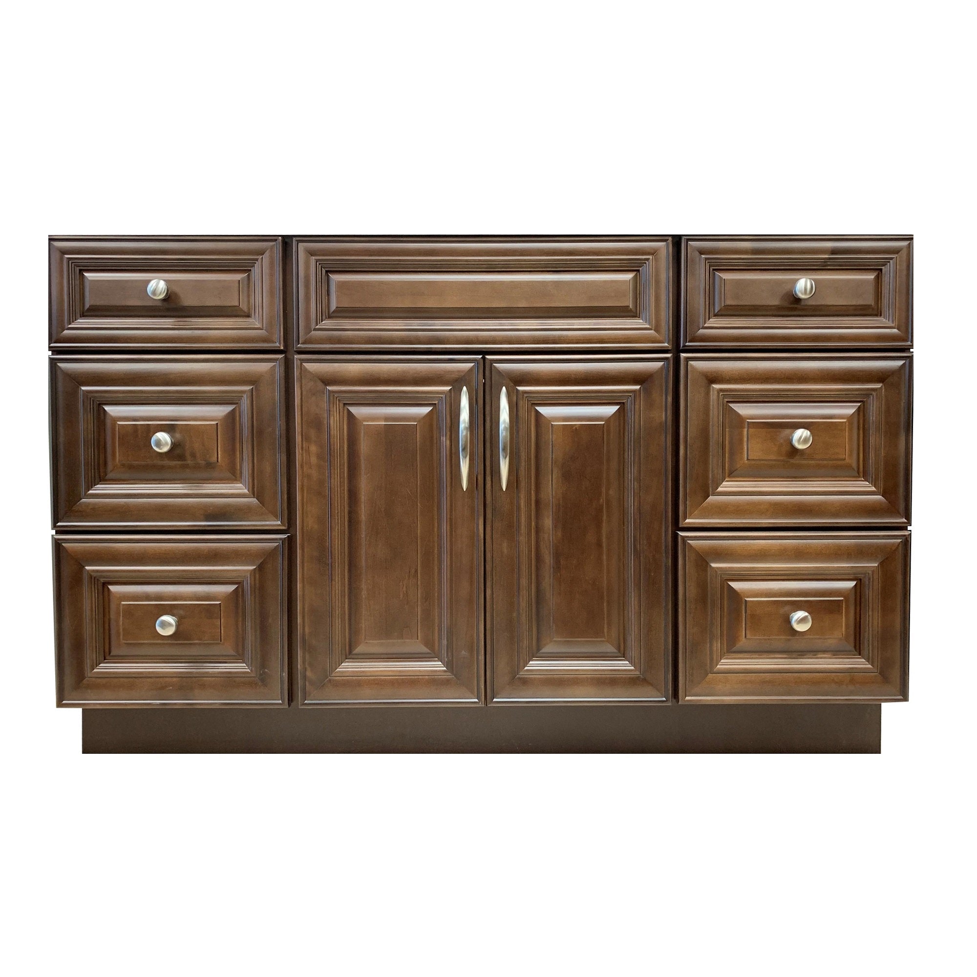 Crown VSD54 54" Solid Wood Bathroom Vanity with Quartz Top & Sink - RenoShop