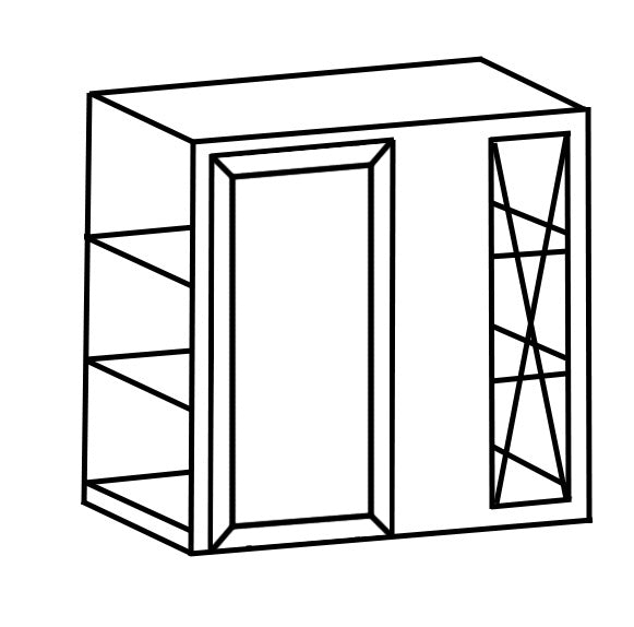 WBC3030(WHS) Blind Corner Wall Cabinet - RenoShop