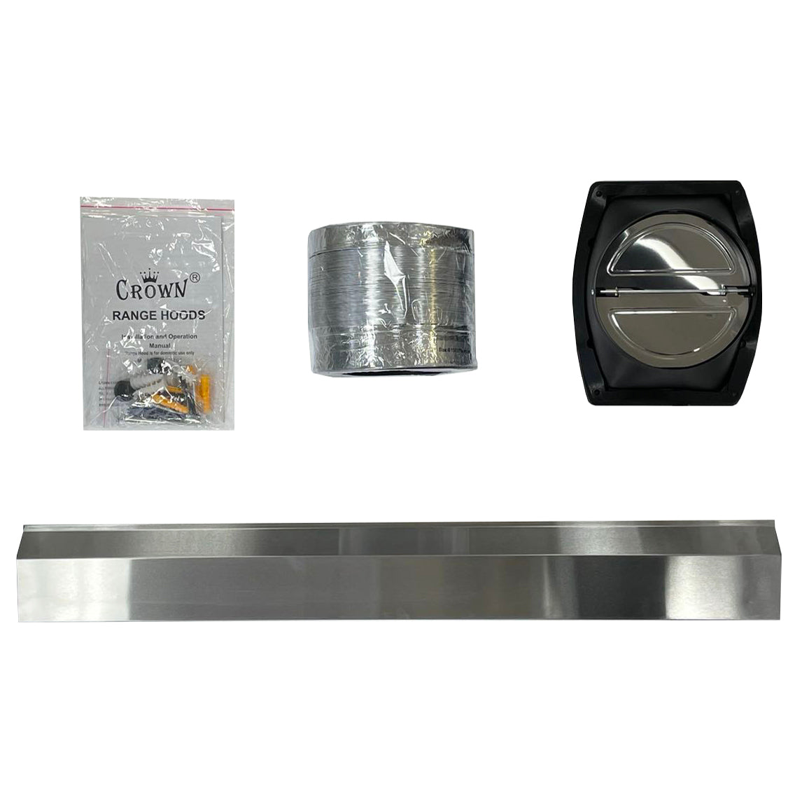 Crown 30" 1000 CFM Stainless Steel Under / Wall Mount Range Hood PRO-FT08