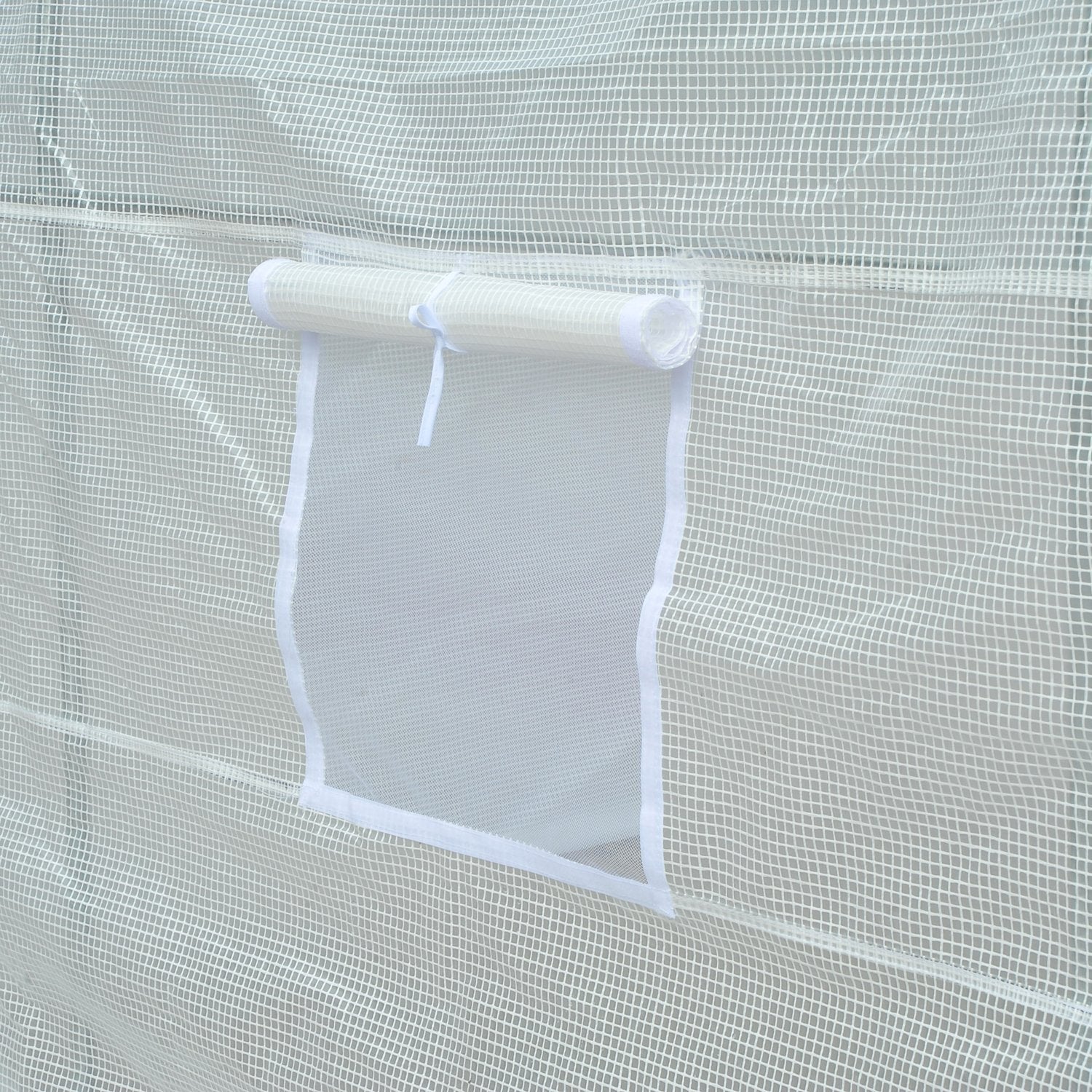 Walk-in Plant Growing White Portable Tunnel Greenhouse 11.5x6.6x6.6ft - RenoShop