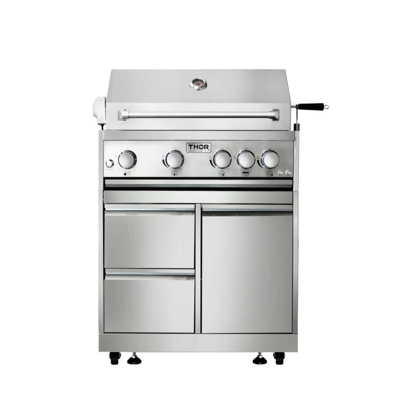 THOR 7-Pc Pro Style Stainless Steel Modular Outdoor Kitchen Suite w/wine cooler 7Pc-1 - RenoShop