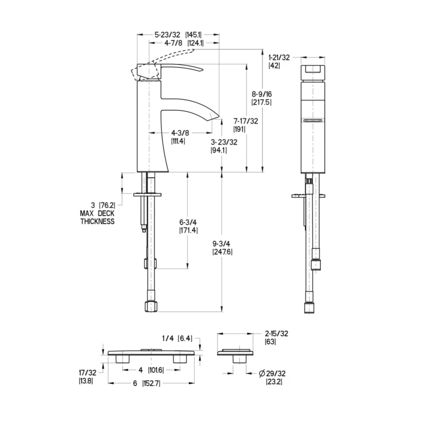 Pfister Bernini LF-042-BNKK Brushed Nickel Bathroom Faucet - RenoShop