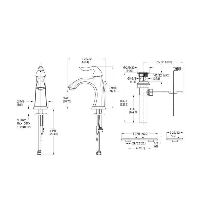 Pfister Santiago F-042-ST0K Brushed Nickel Bathroom Faucet - RenoShop