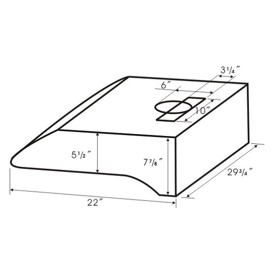 Crown AFG-AC/W Auto Clean White Under Cabinet Range Hood 30 Inches - RenoShop