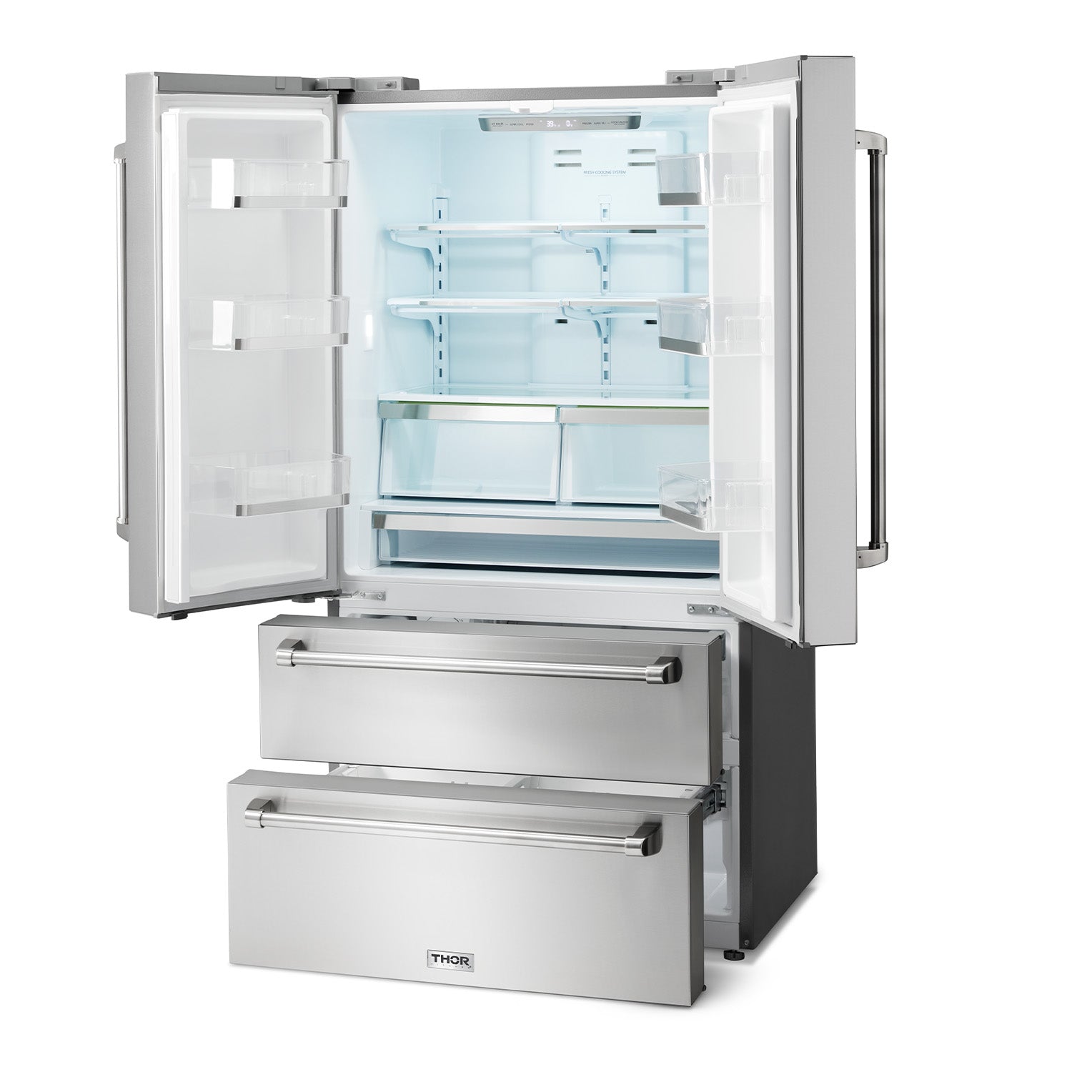 Thor Kitchen Professional 36 Inch French Door Refrigerator with Freezer Drawers TRF3602 Canada - RenoShop